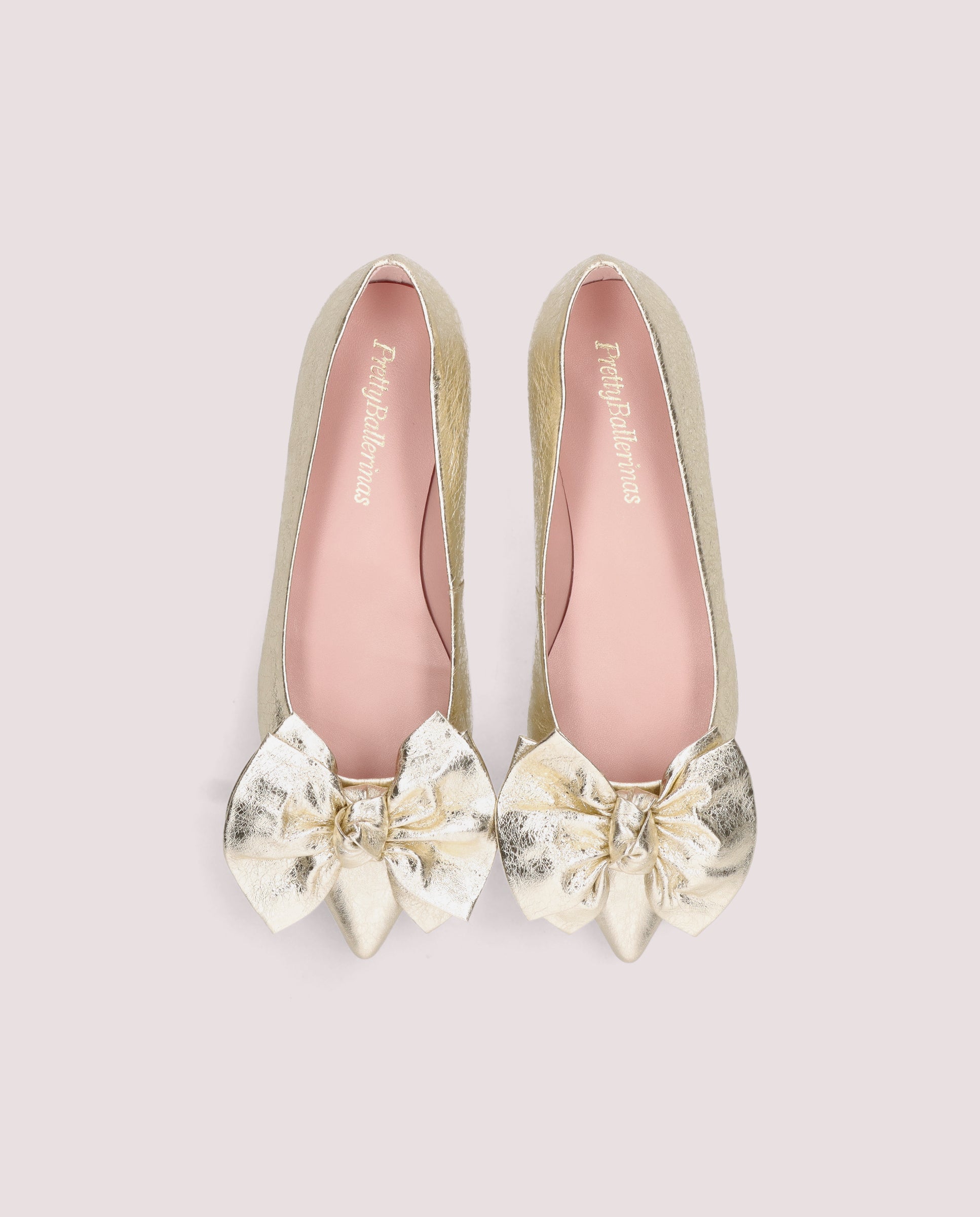 Vista alternativa de Bailarinas Ella Dorados Pieles metalizadas por PrettyBallerinas