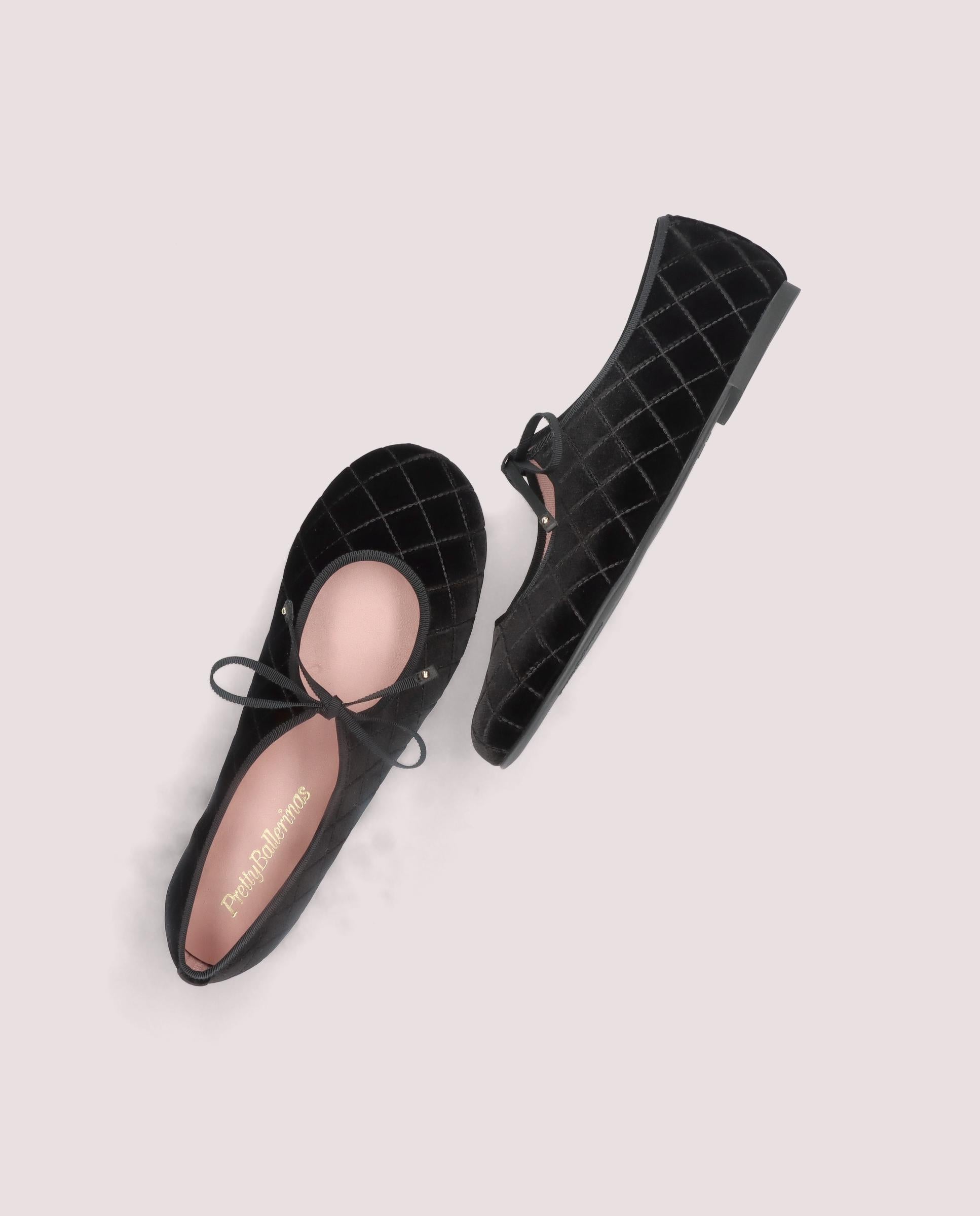 Georgia Ballet Flats BLACK FABRIC