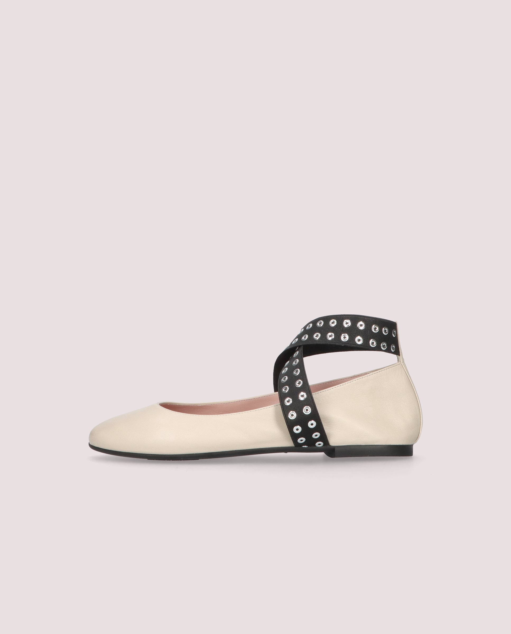 Nicole Ballet Flats WHITE LEATHER