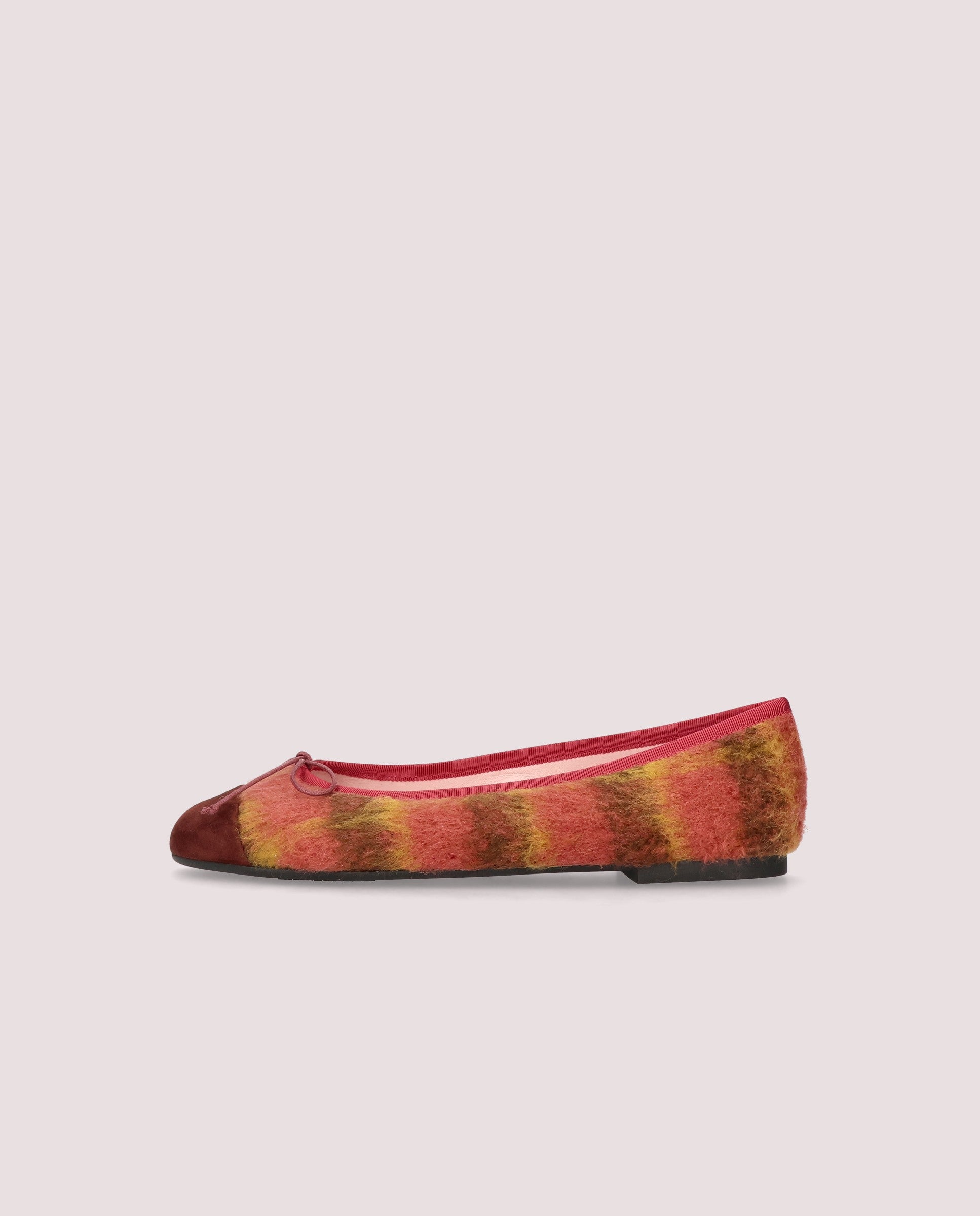 Nicole ballerina in tartan printed textile