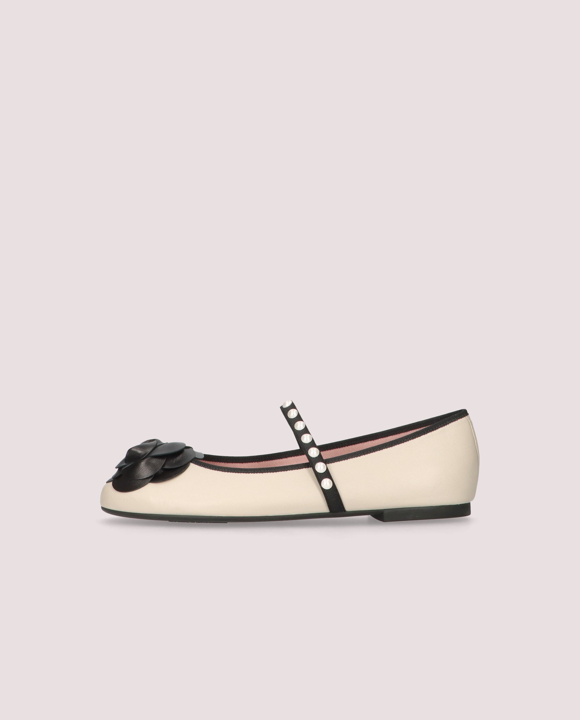 Nicole Ballet Flats WHITE LEATHER