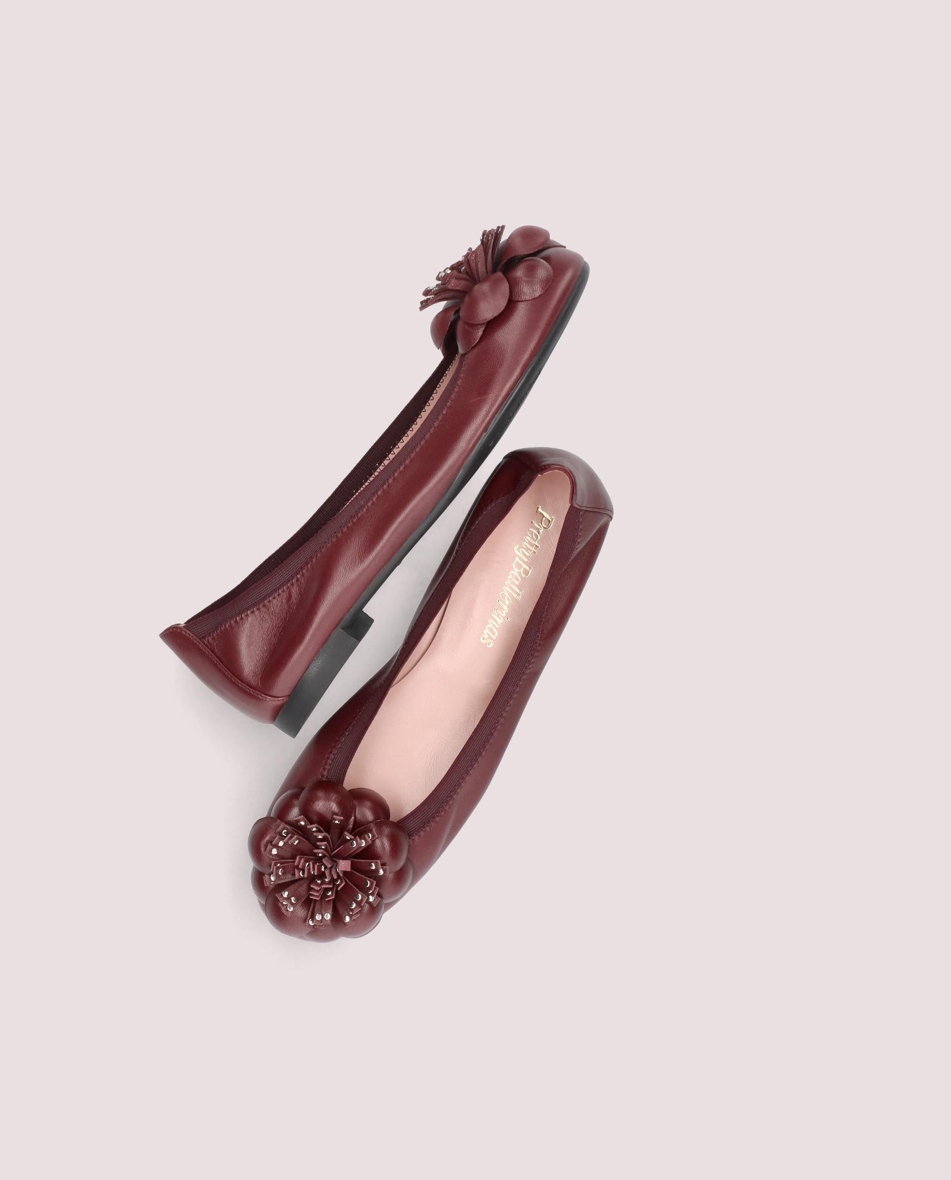 Shirley Ballet Flats RED LEATHER