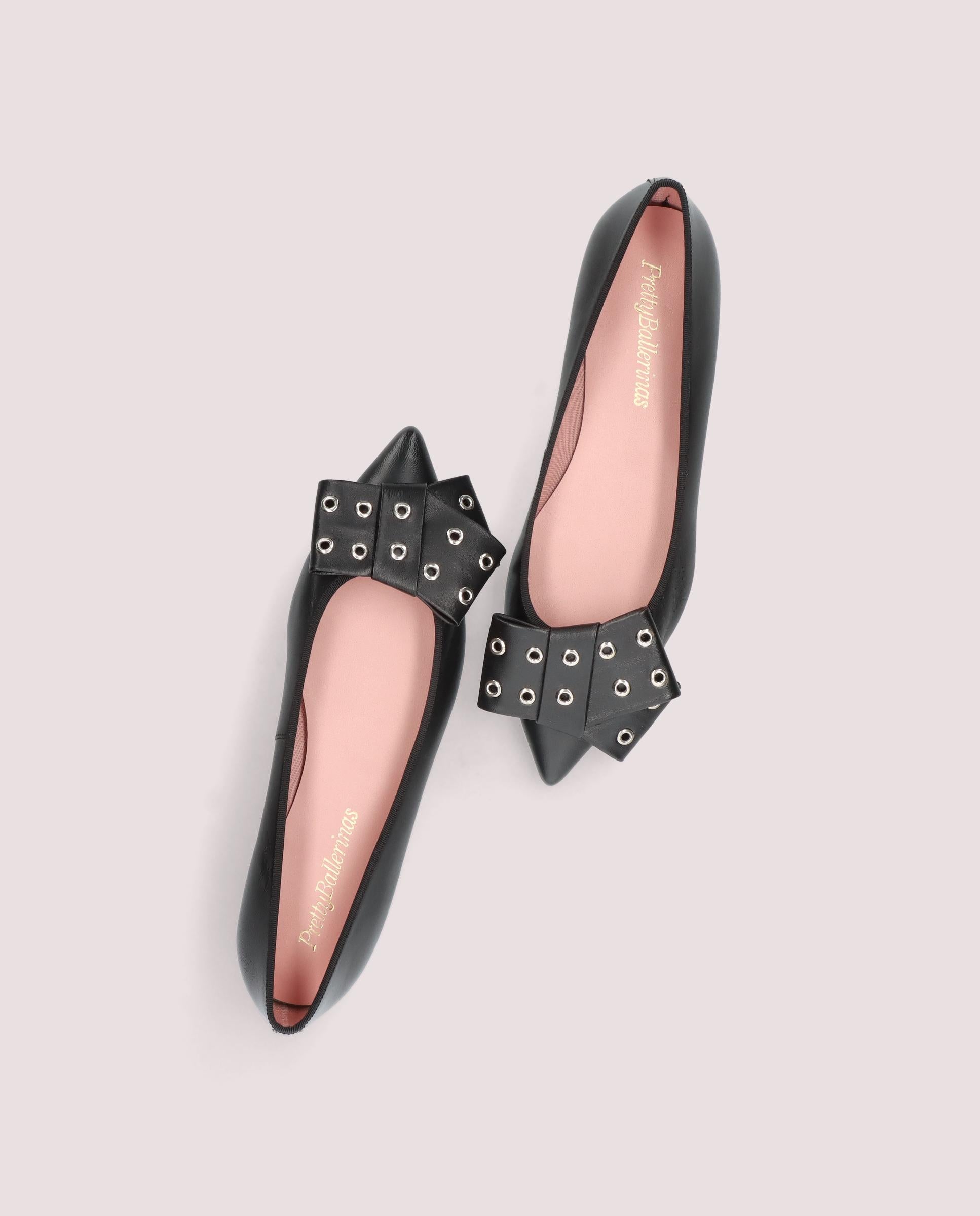 Ella Ballet Flats BLACK LEATHER