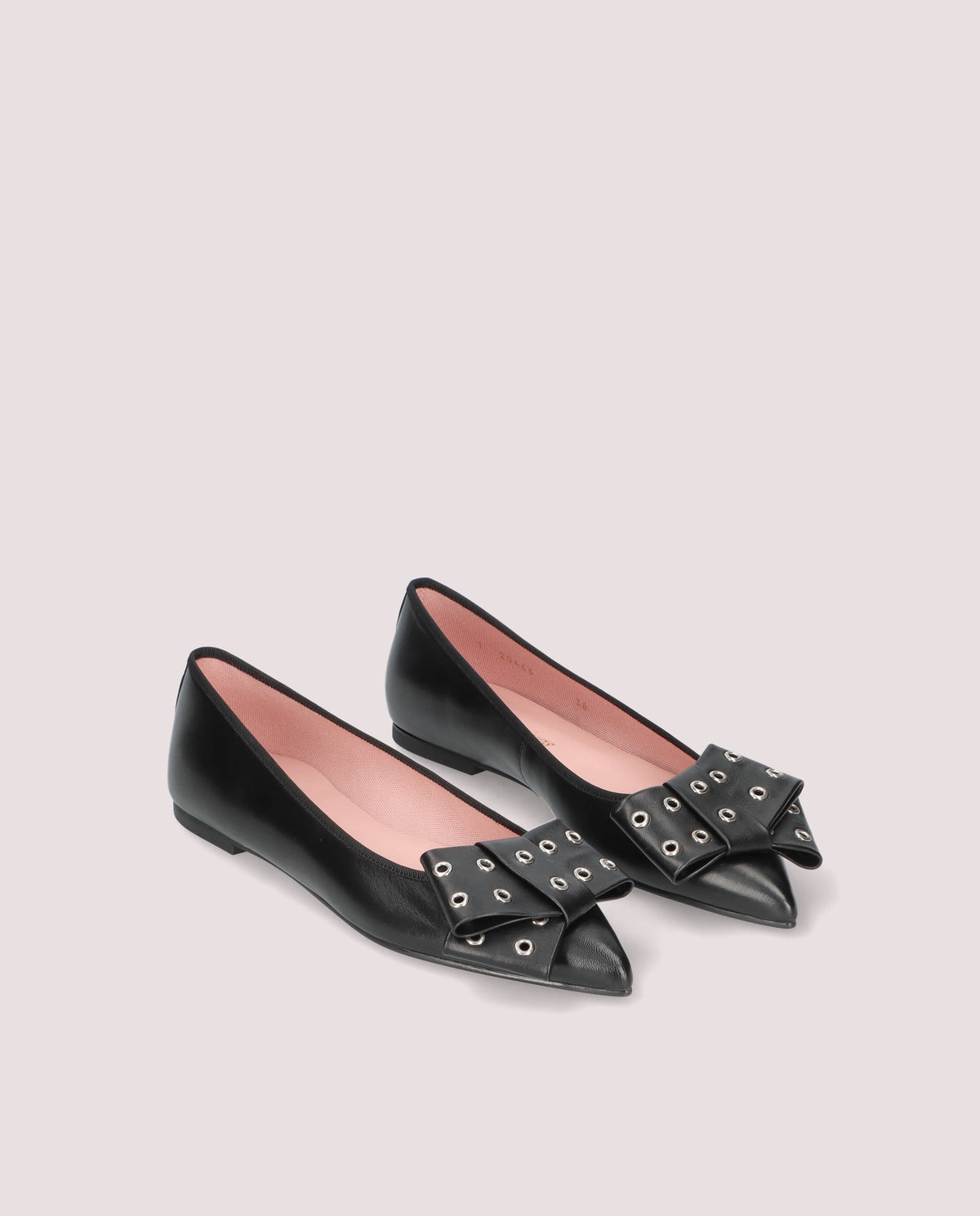 Bailarinas De Cuero Para Mujer - Suela De Goma, Tacón Ancho 2 Cm, Cómodas Y Casuales, Color Negro