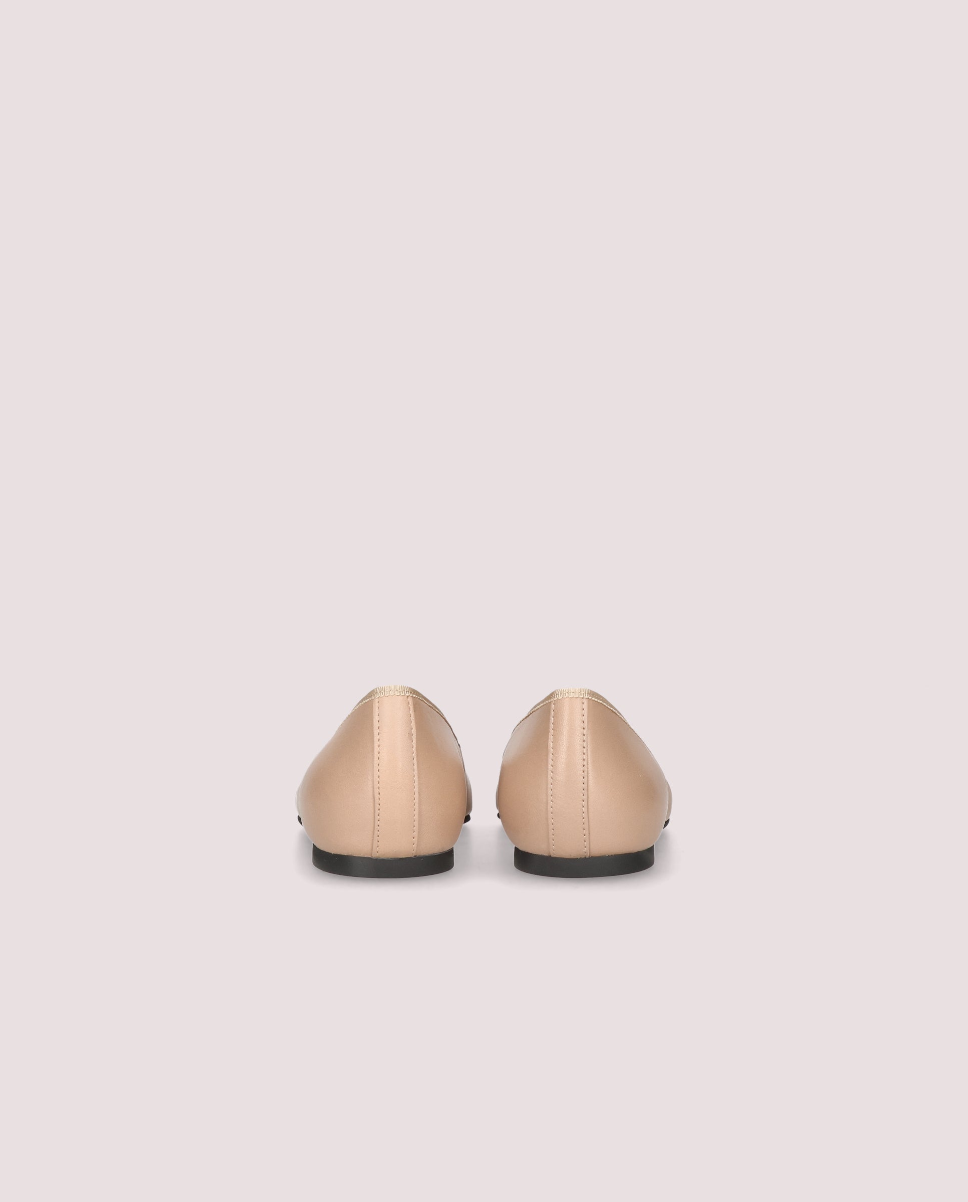 Ella ballerina in nude leather
