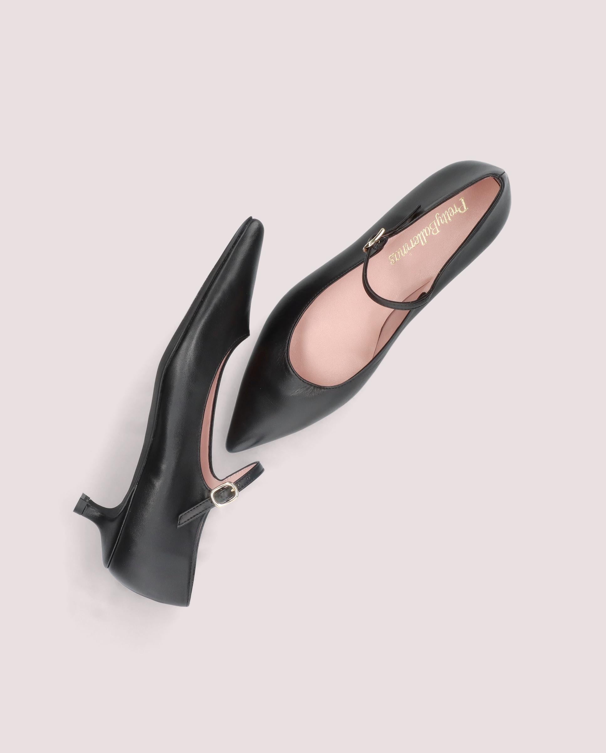 Salão Kendall Black Leather