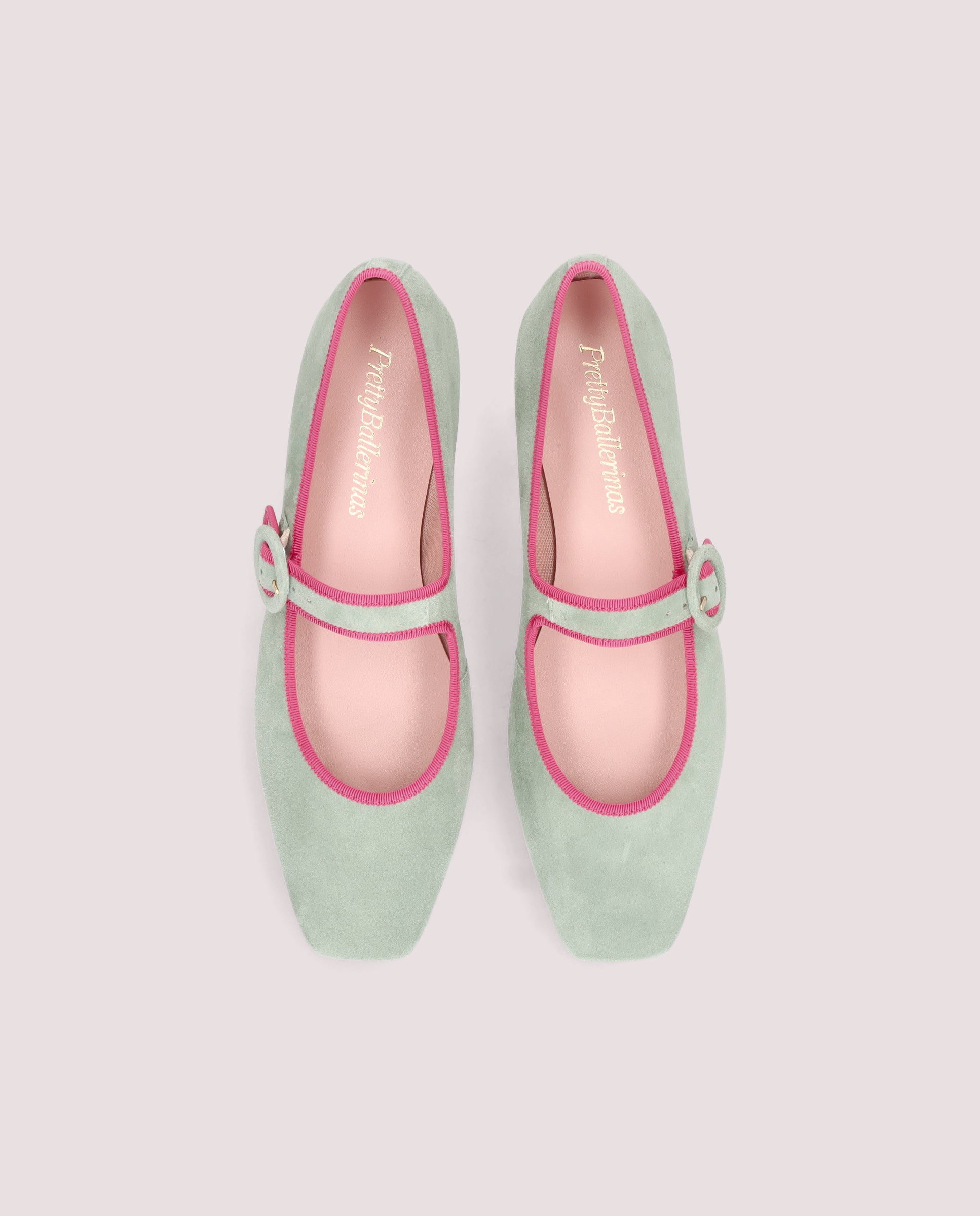 Vista alternativa de Bailarinas Camille Verdes Ante por PrettyBallerinas