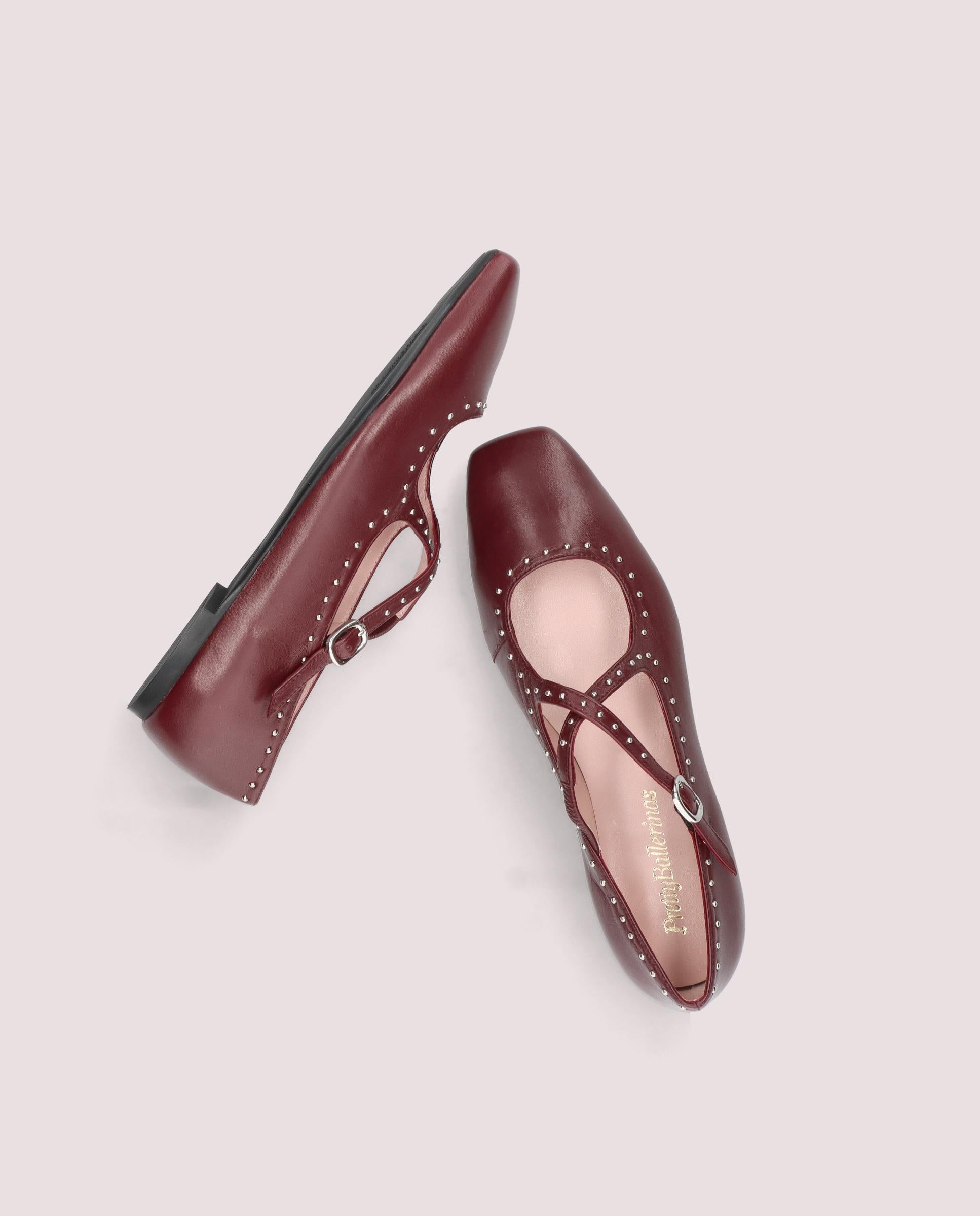 Camille Ballet Flats RED LEATHER