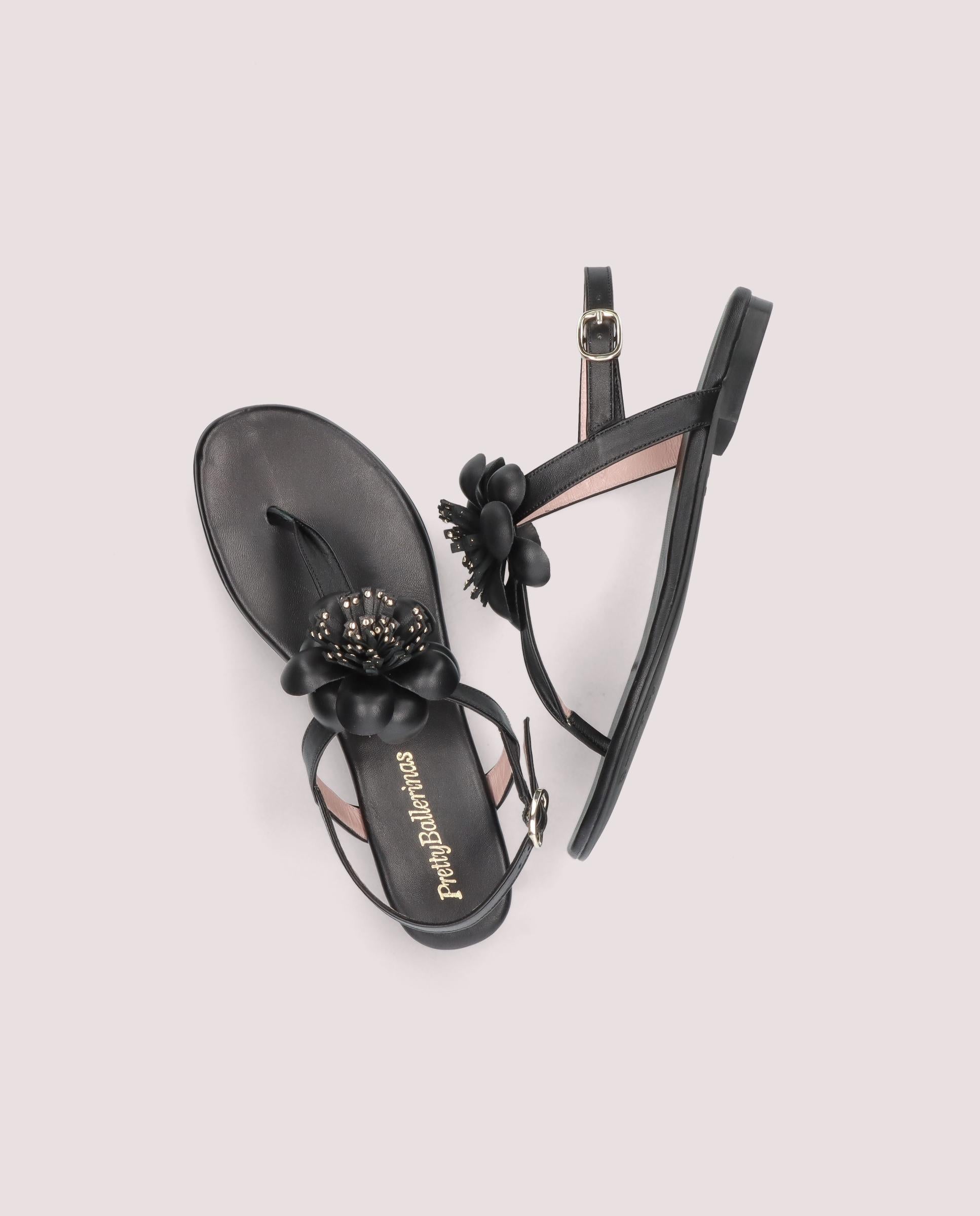 Judy Sandals BLACK LEATHER