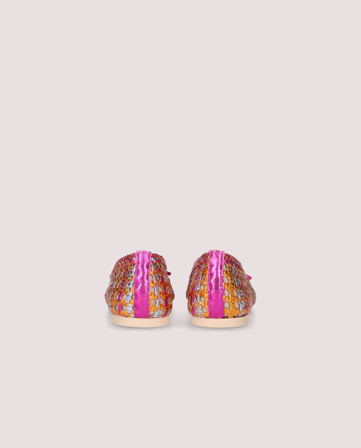 Bailarinas Nicole Multicolores Pieles metalizadas