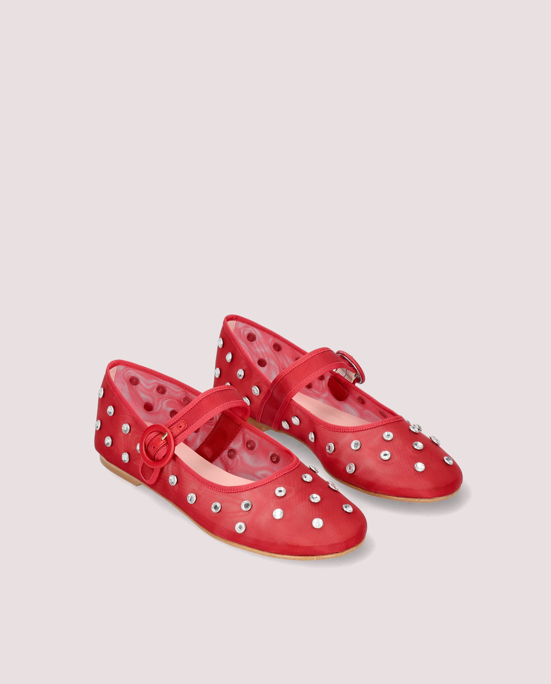 Image of Georgia ballerina in red mesh by PrettyBallerinas