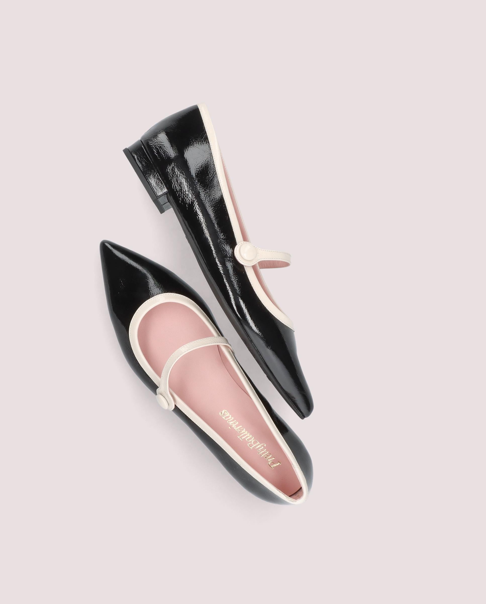 Clementine Black Patent Ballet flats