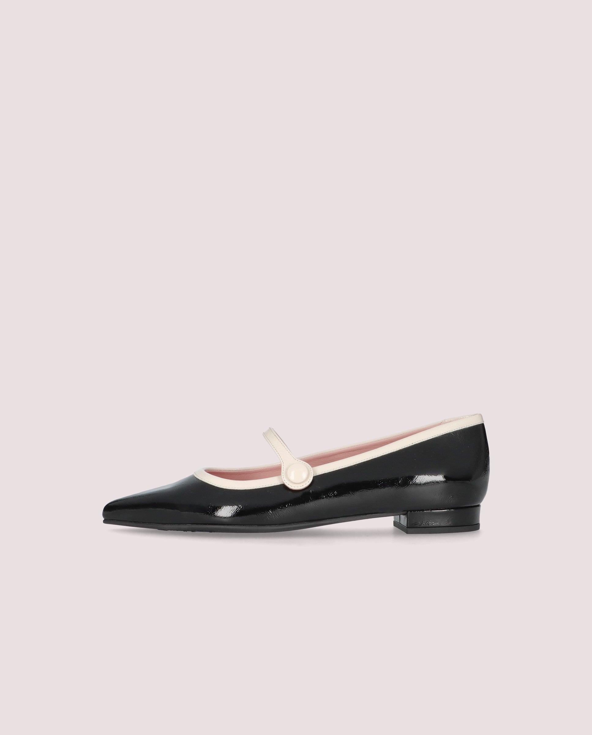 Clementine Black Patent Ballet flats