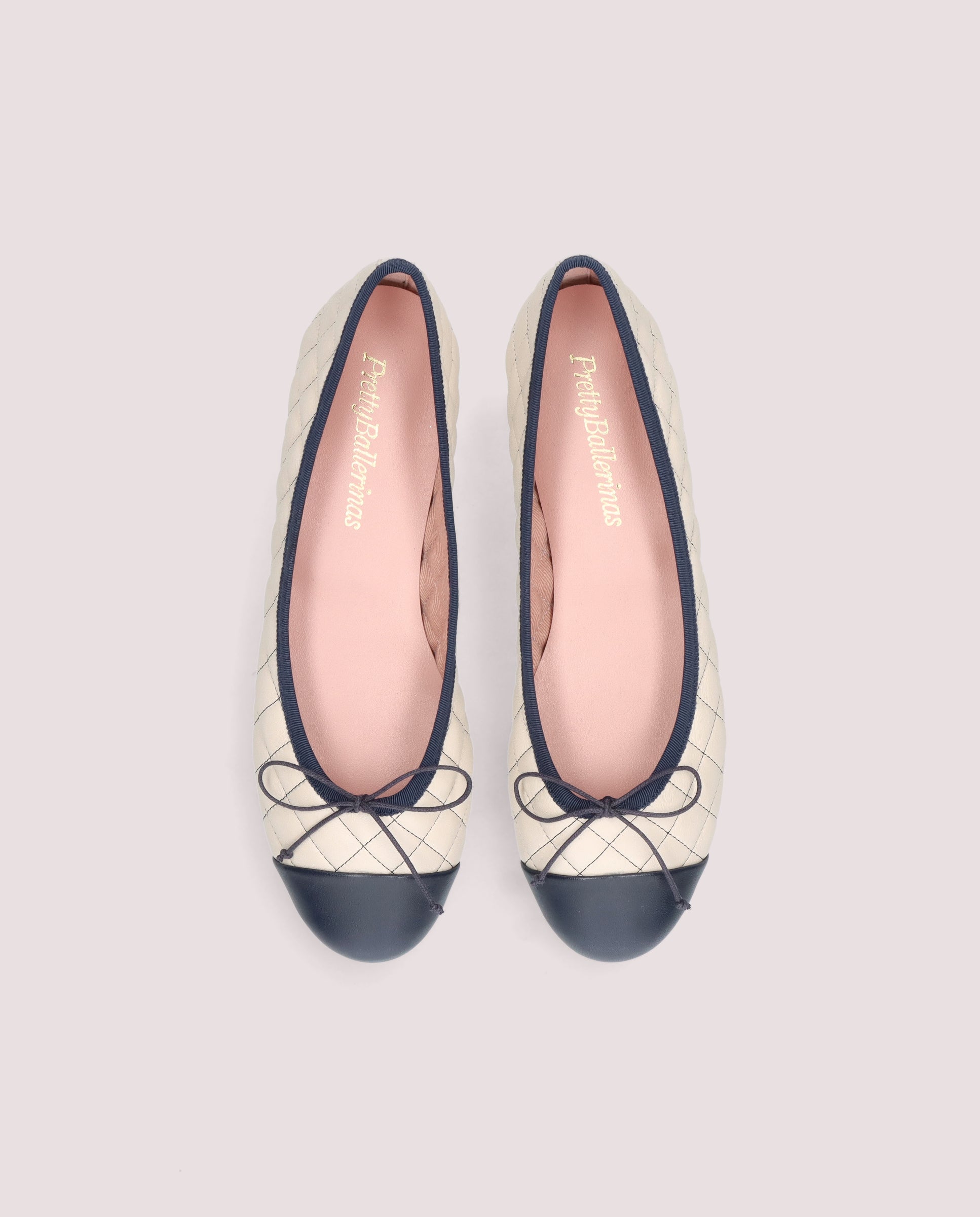 Vista alternativa de Bailarinas Nicole Blancos Piel por PrettyBallerinas