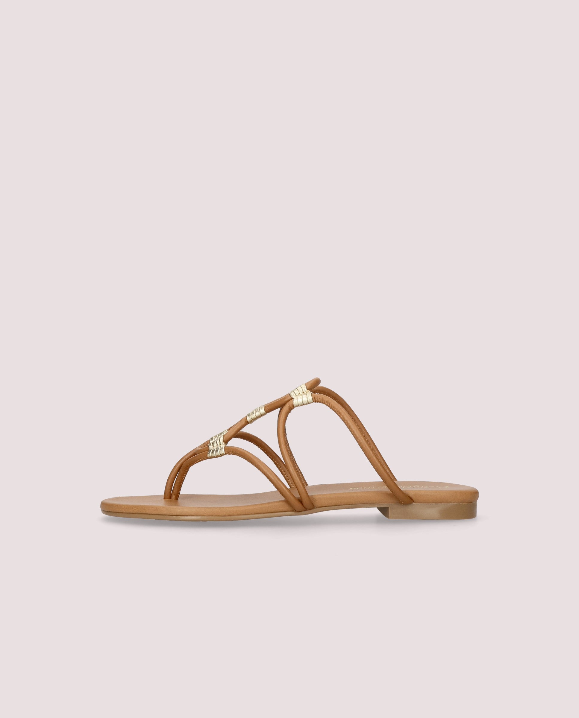 Judy sandal in tan leather