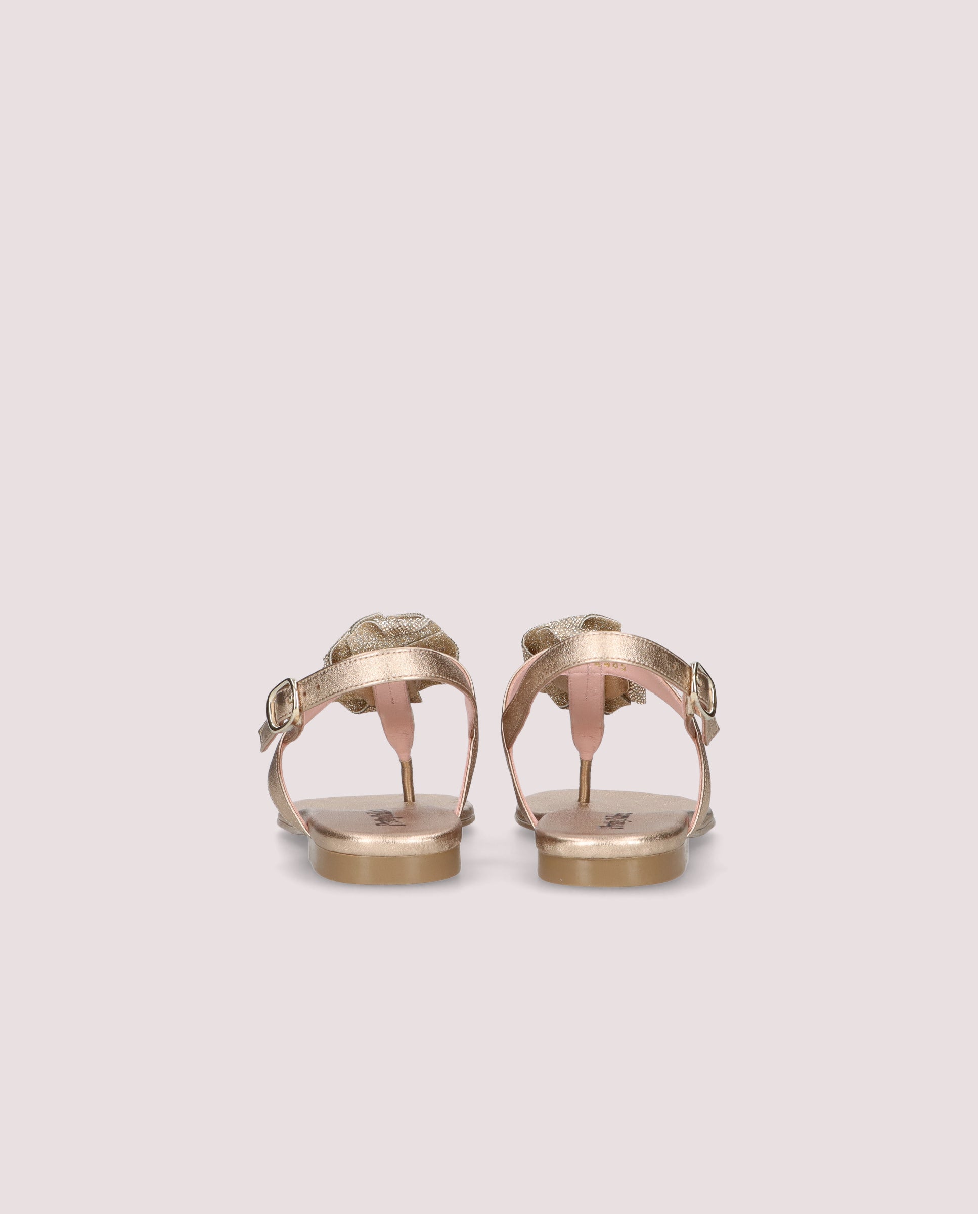 Sandalias Judy Dorados Pieles metalizadas