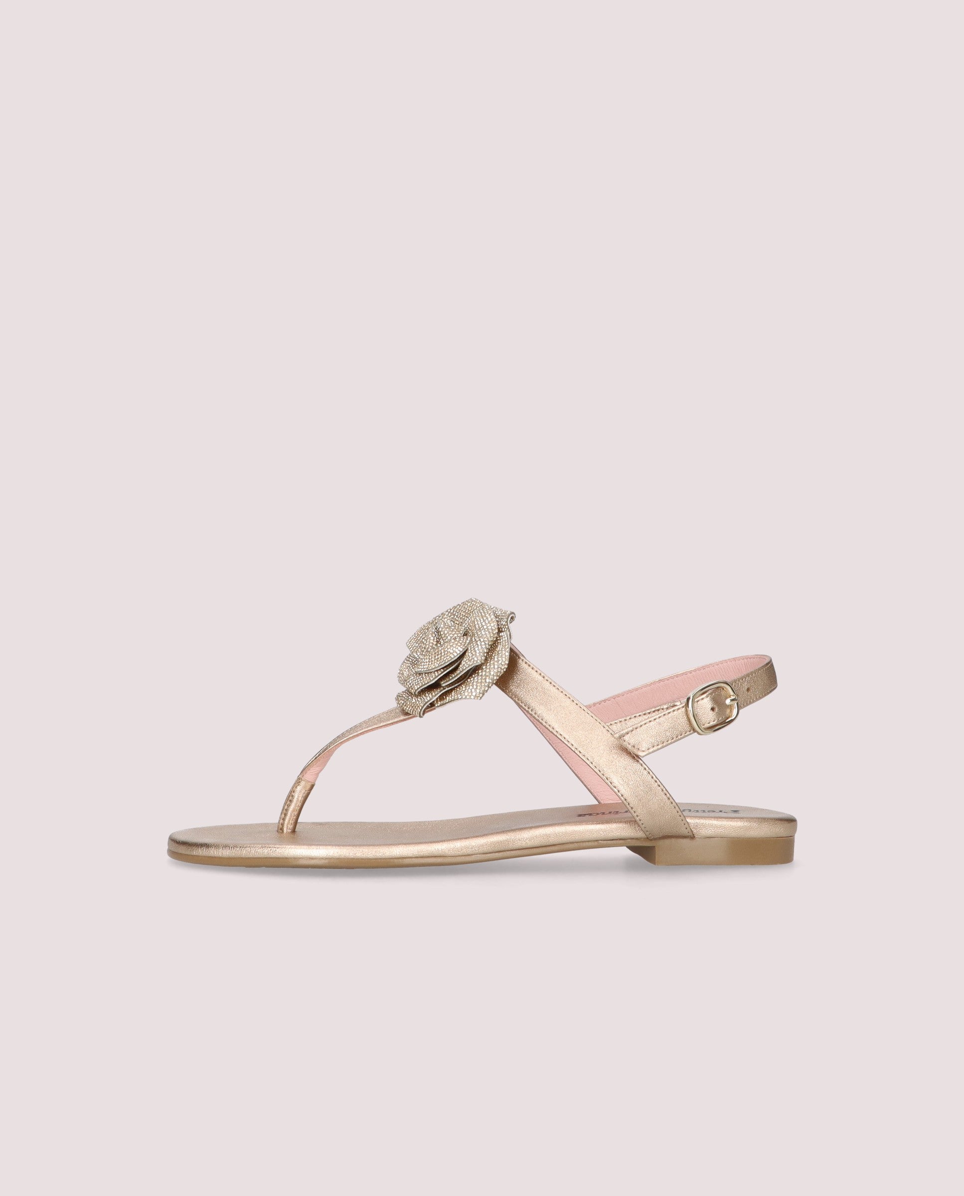 Sandalias Judy Dorados Pieles metalizadas