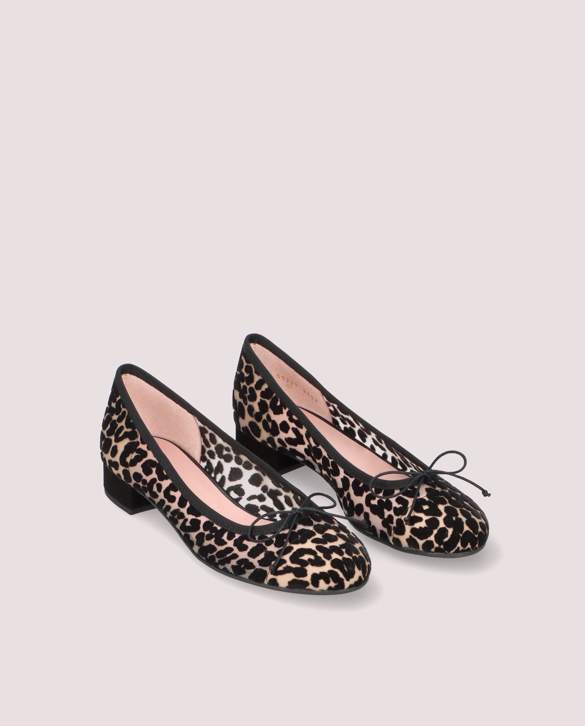 Image of Gretschen ballerina in leopard print mesh by PrettyBallerinas