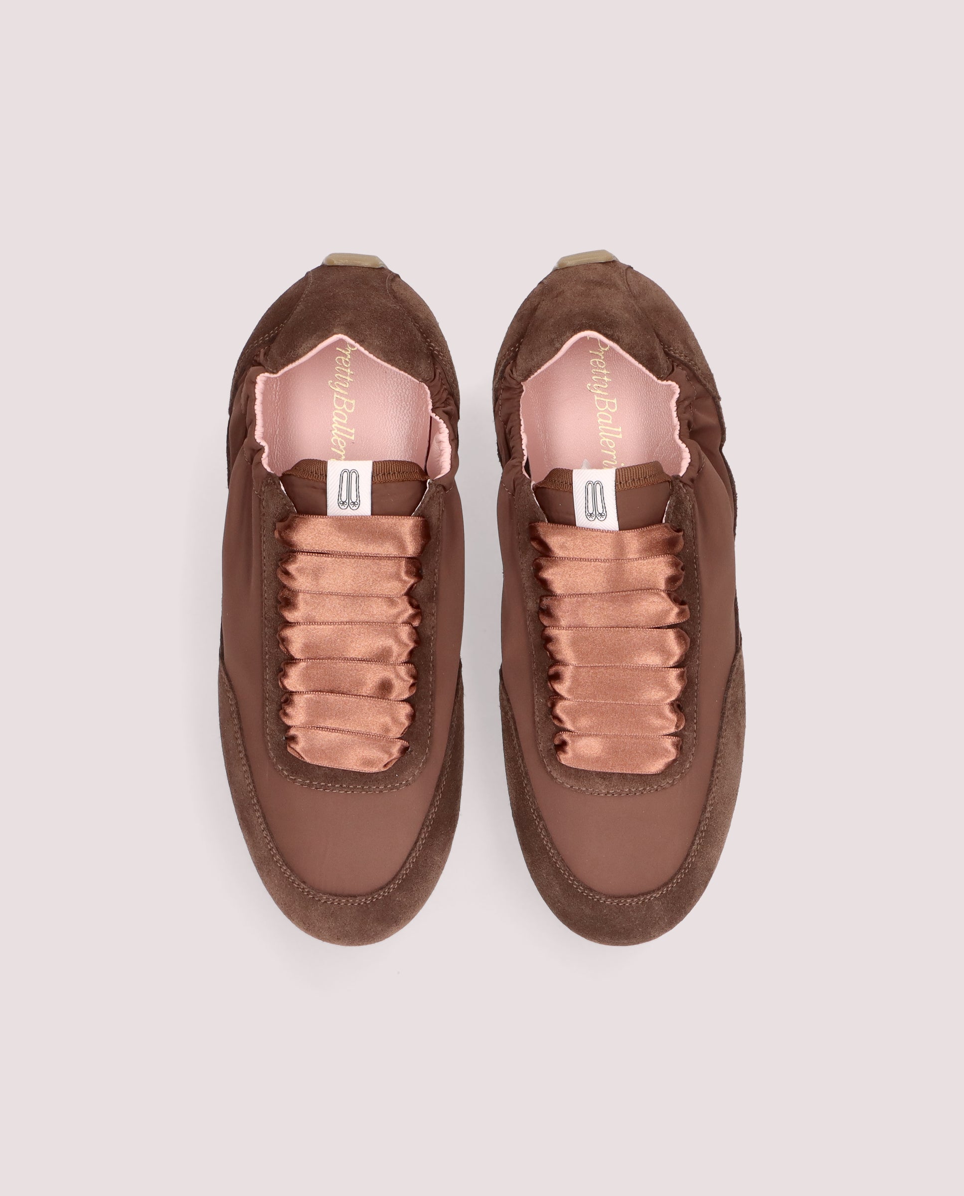 Alternative view of Blue Sneaker in brown suede by PrettyBallerinas