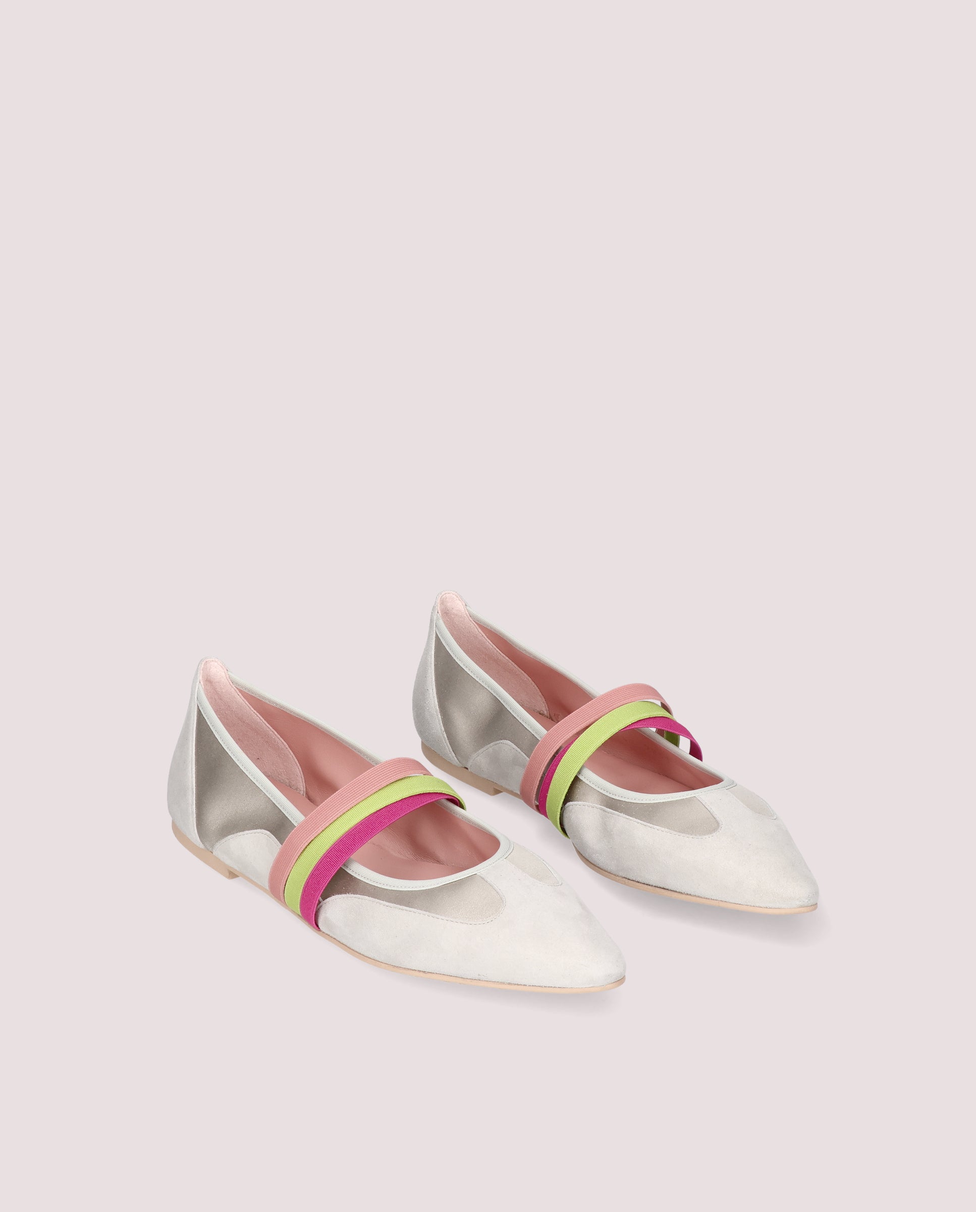 Image of Tyra ballerina in silver metallic leather by PrettyBallerinas