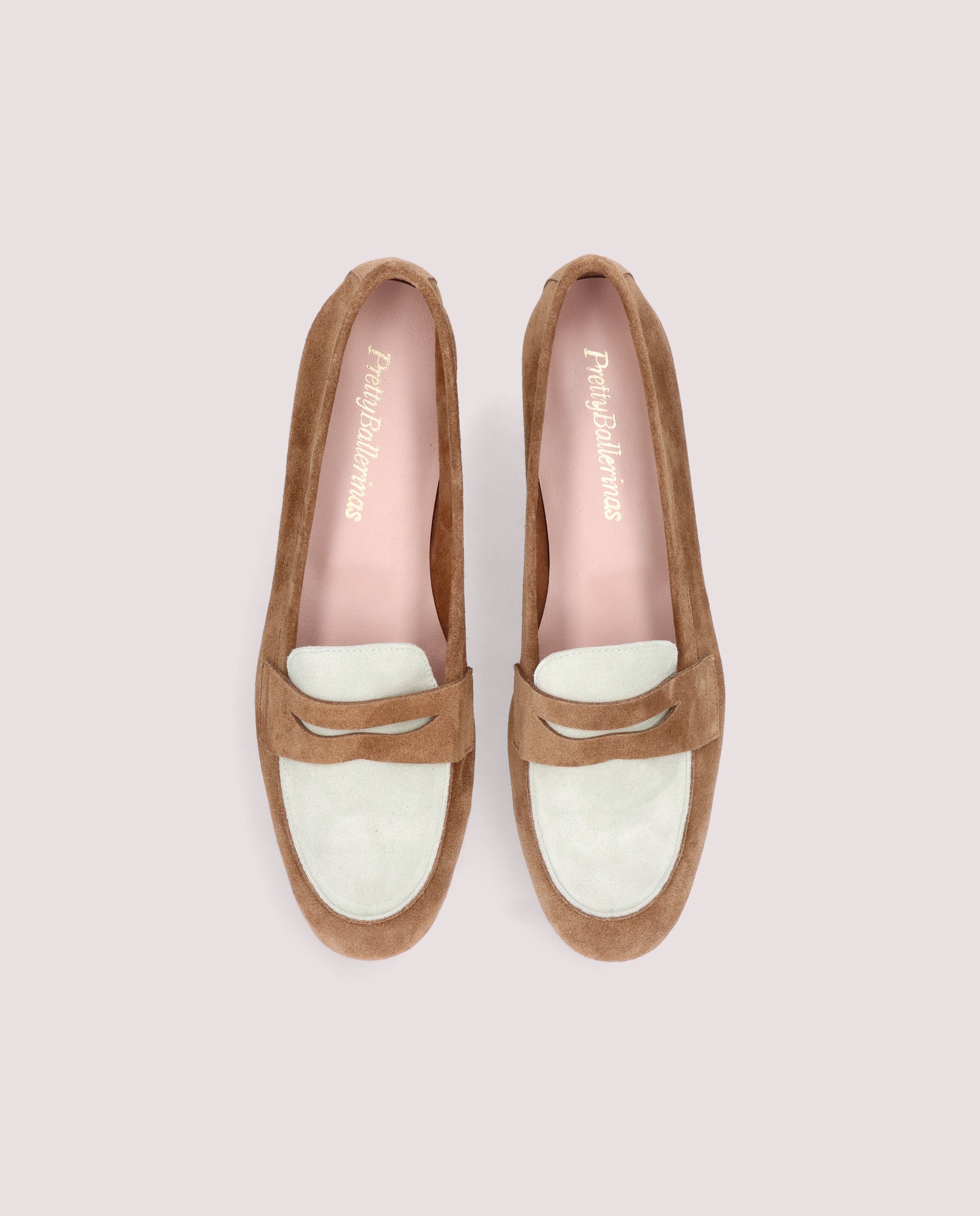 Vista alternativa de Loafers Faye Marrones Ante por PrettyBallerinas
