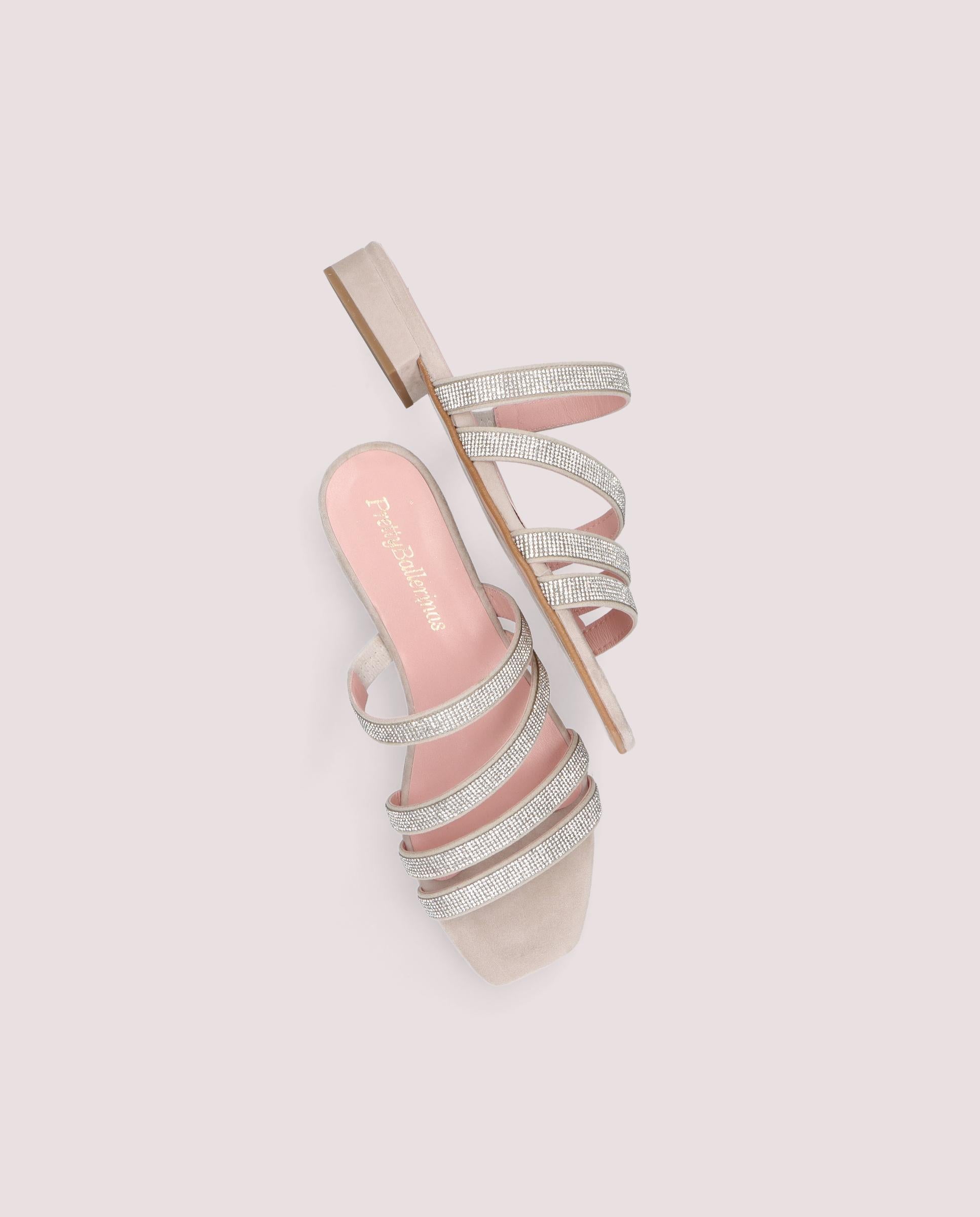 Sandalias Eva Grises Ante