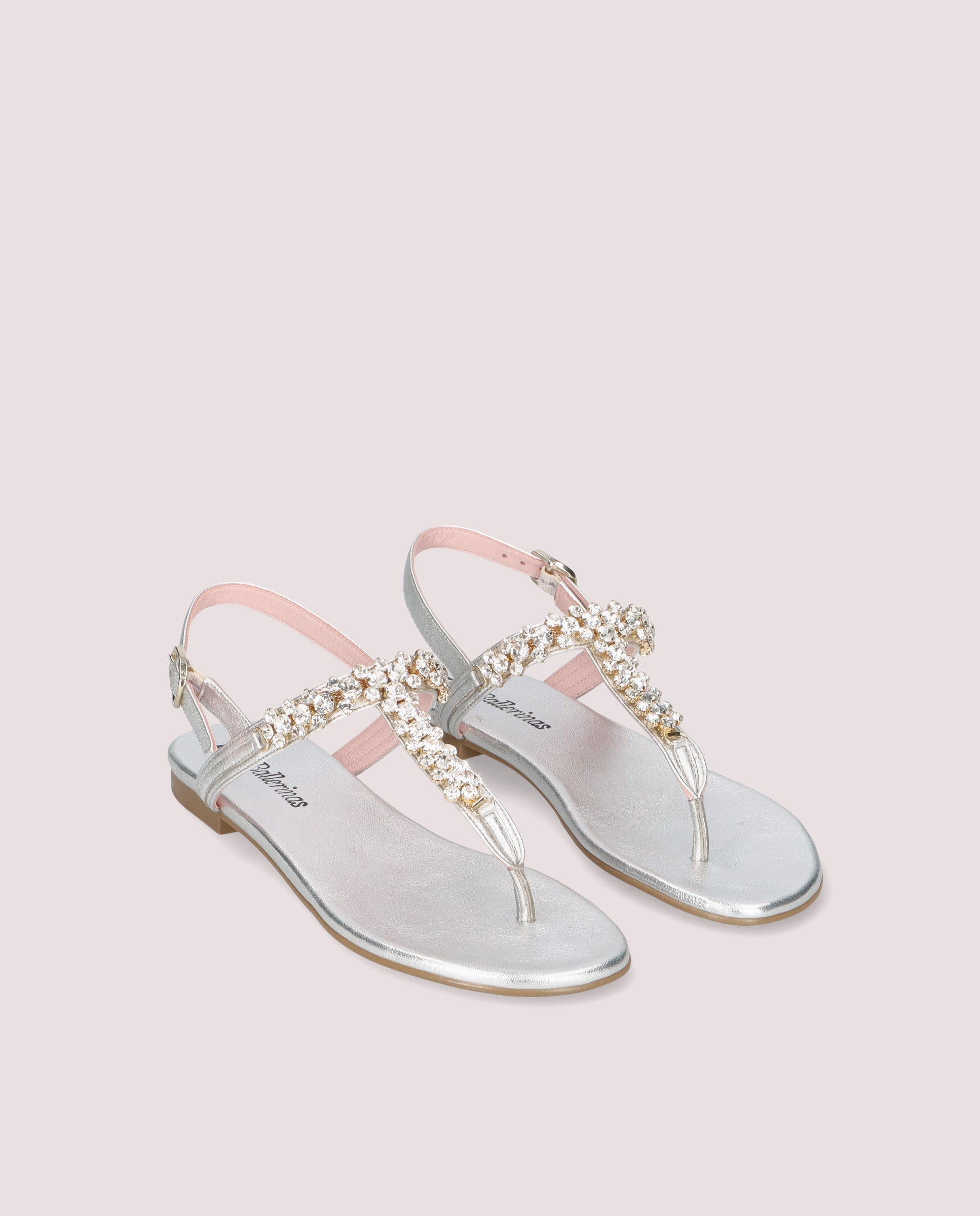 Image of Sandalias Judy Plateados Pieles metalizadas by PrettyBallerinas