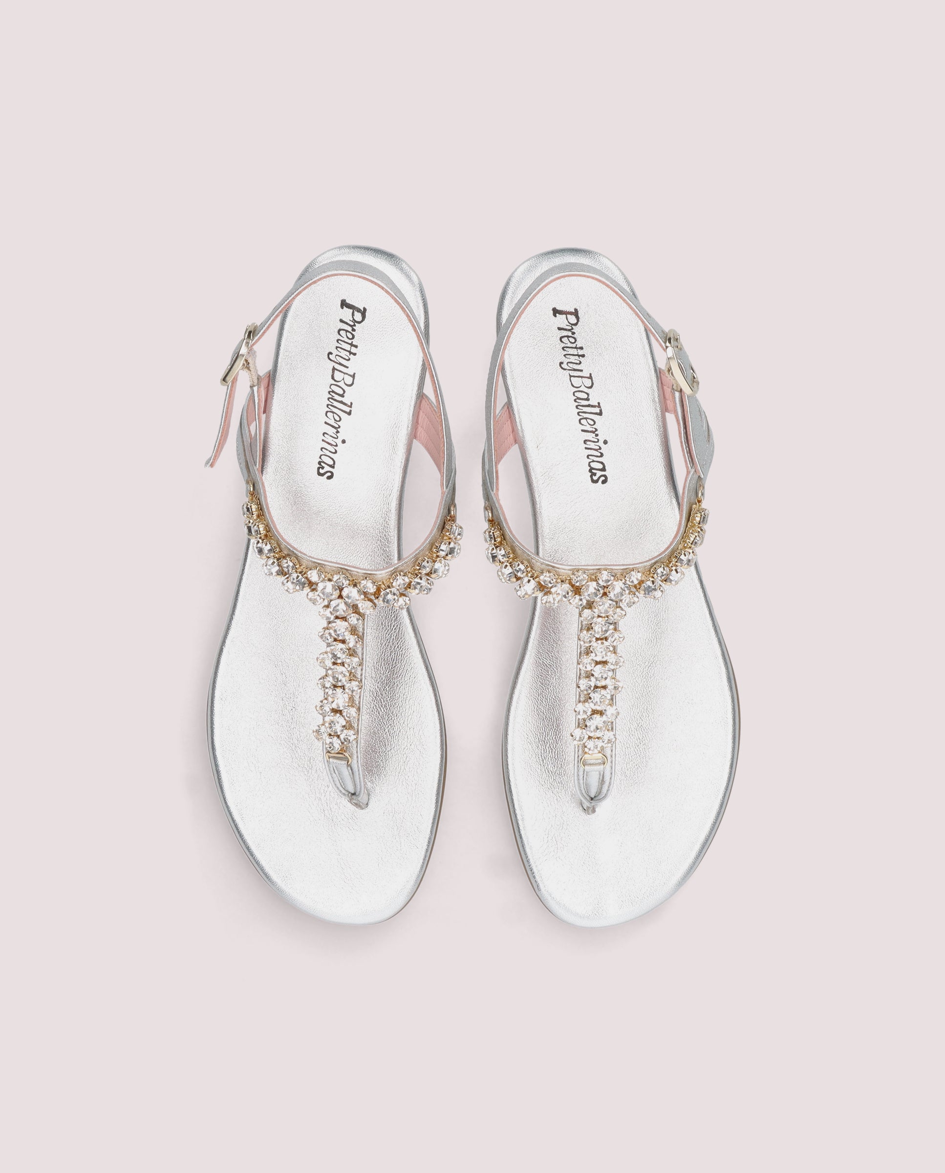 Alternative view of Sandalias Judy Plateados Pieles metalizadas by PrettyBallerinas