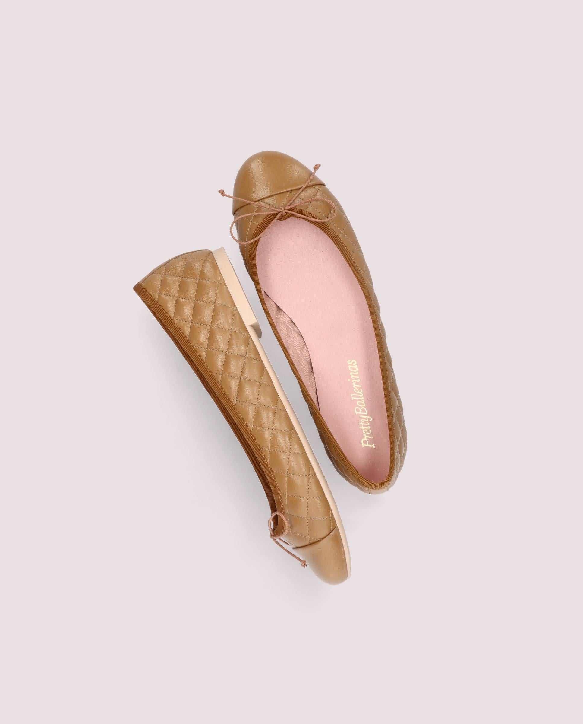 Bailarinas Nicole Marrones Piel