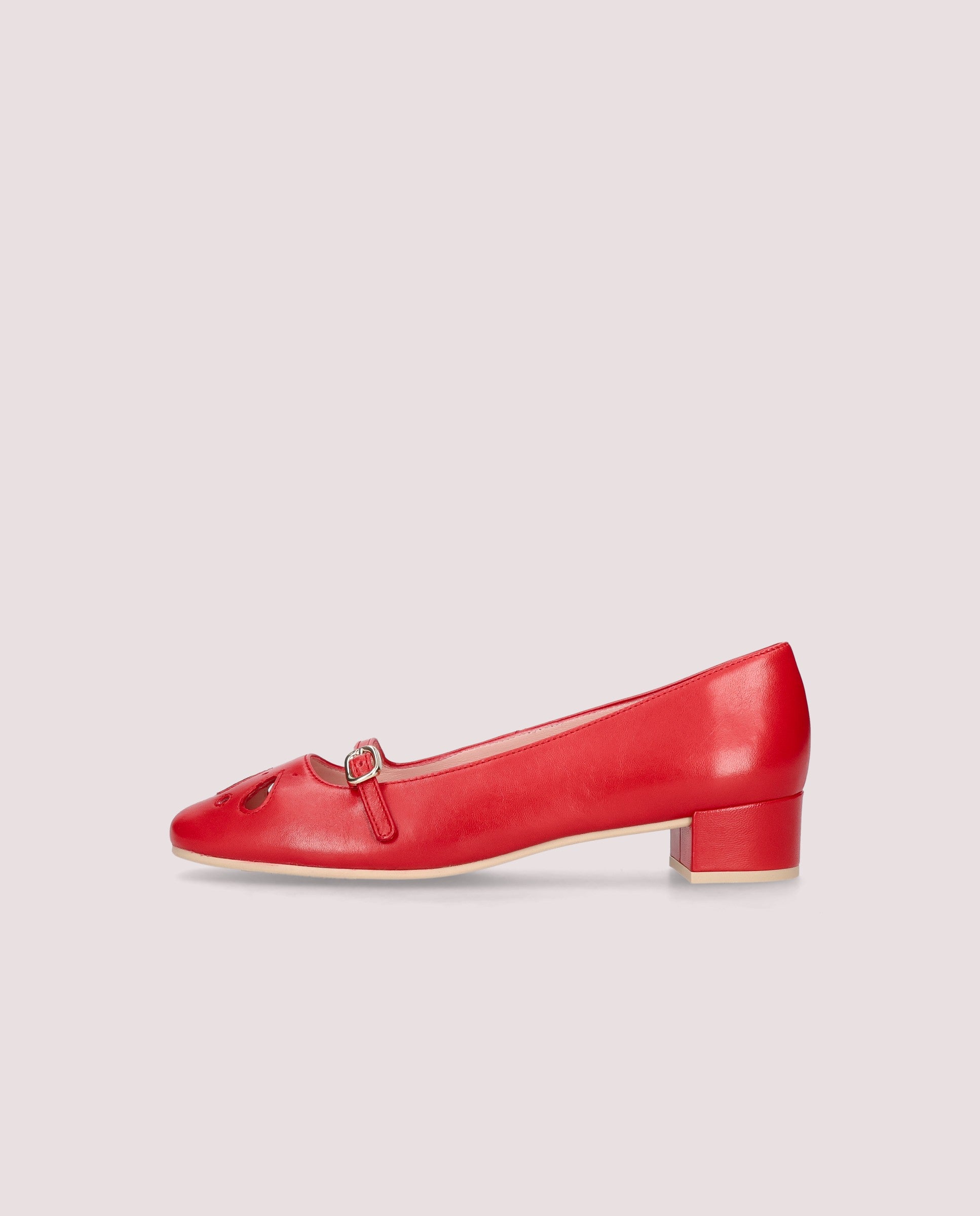 Odette ballerina in red leather
