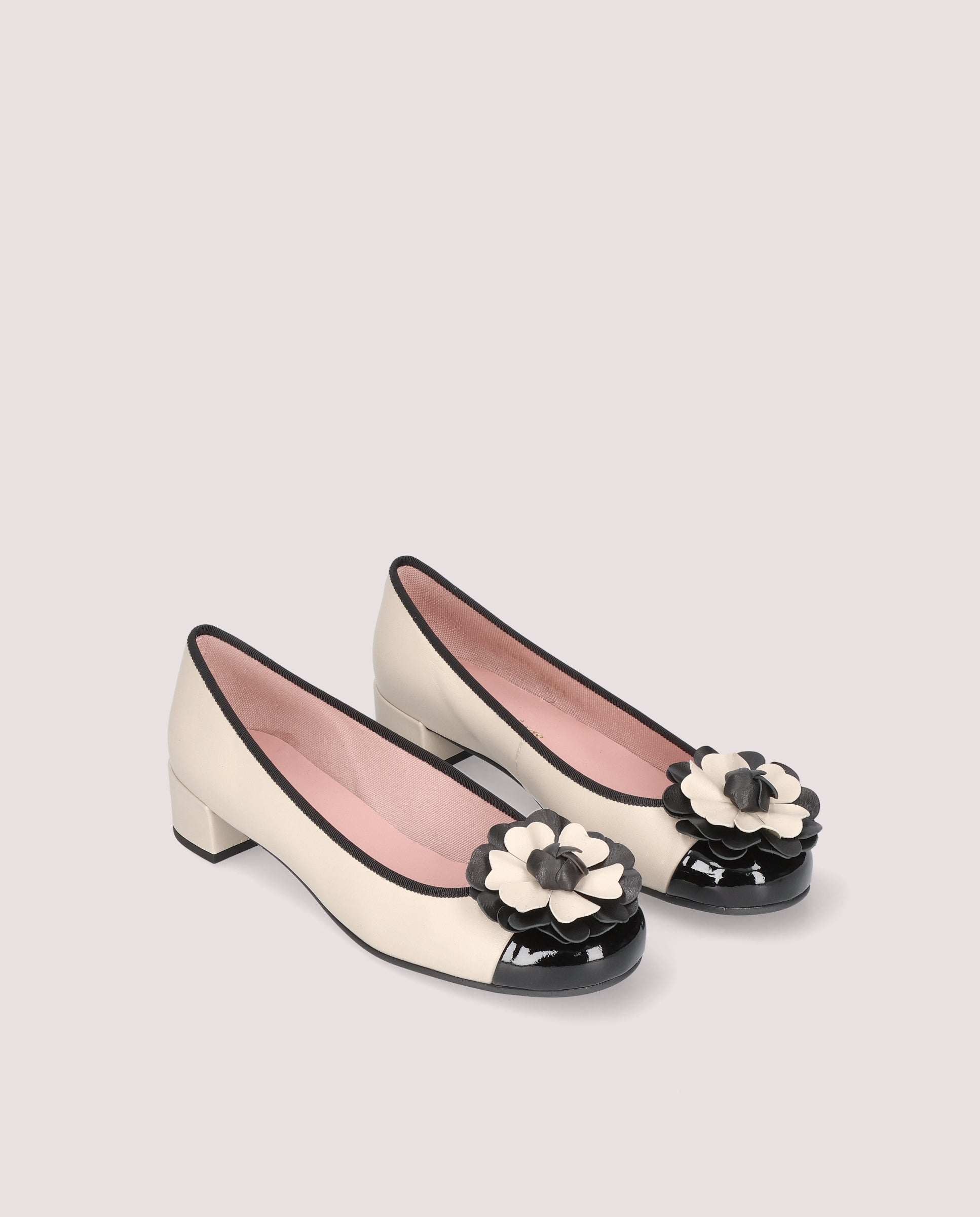 Image of Lindsay ballerina in soft ivory leather by PrettyBallerinas