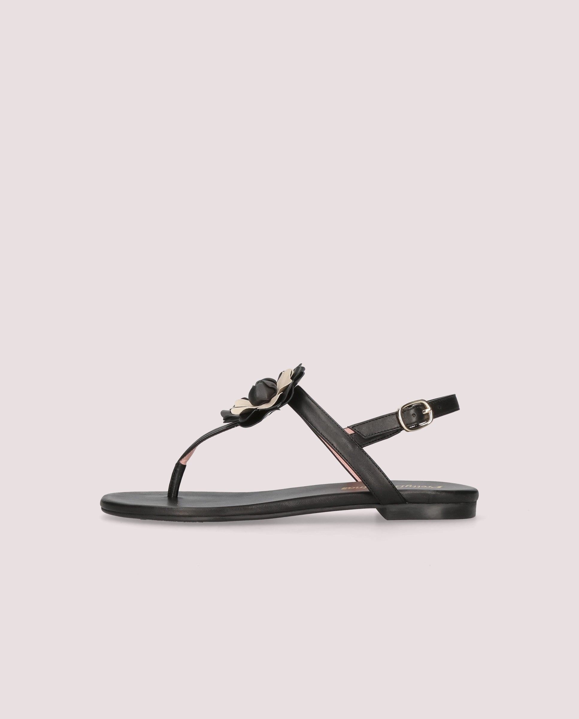Judy sandal in soft black leather