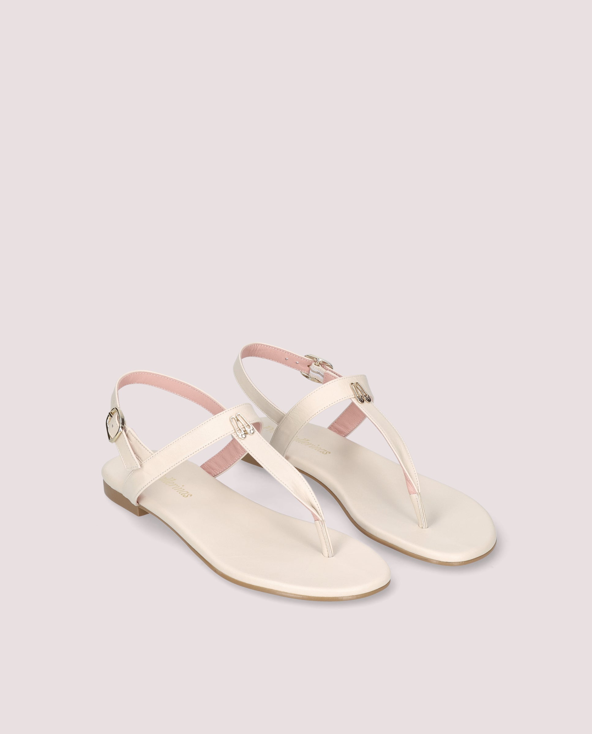 Imagen de Sandalias Judy Blancos Piel por PrettyBallerinas