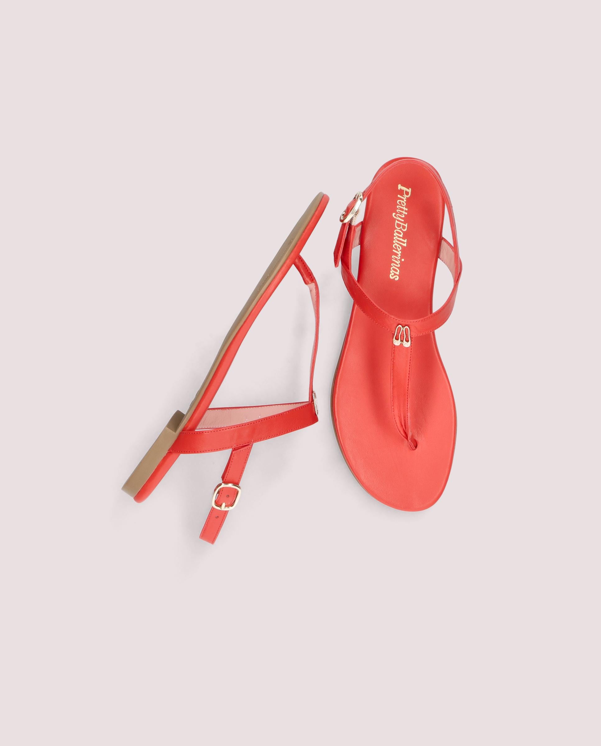 Sandalias Judy Rojos Piel