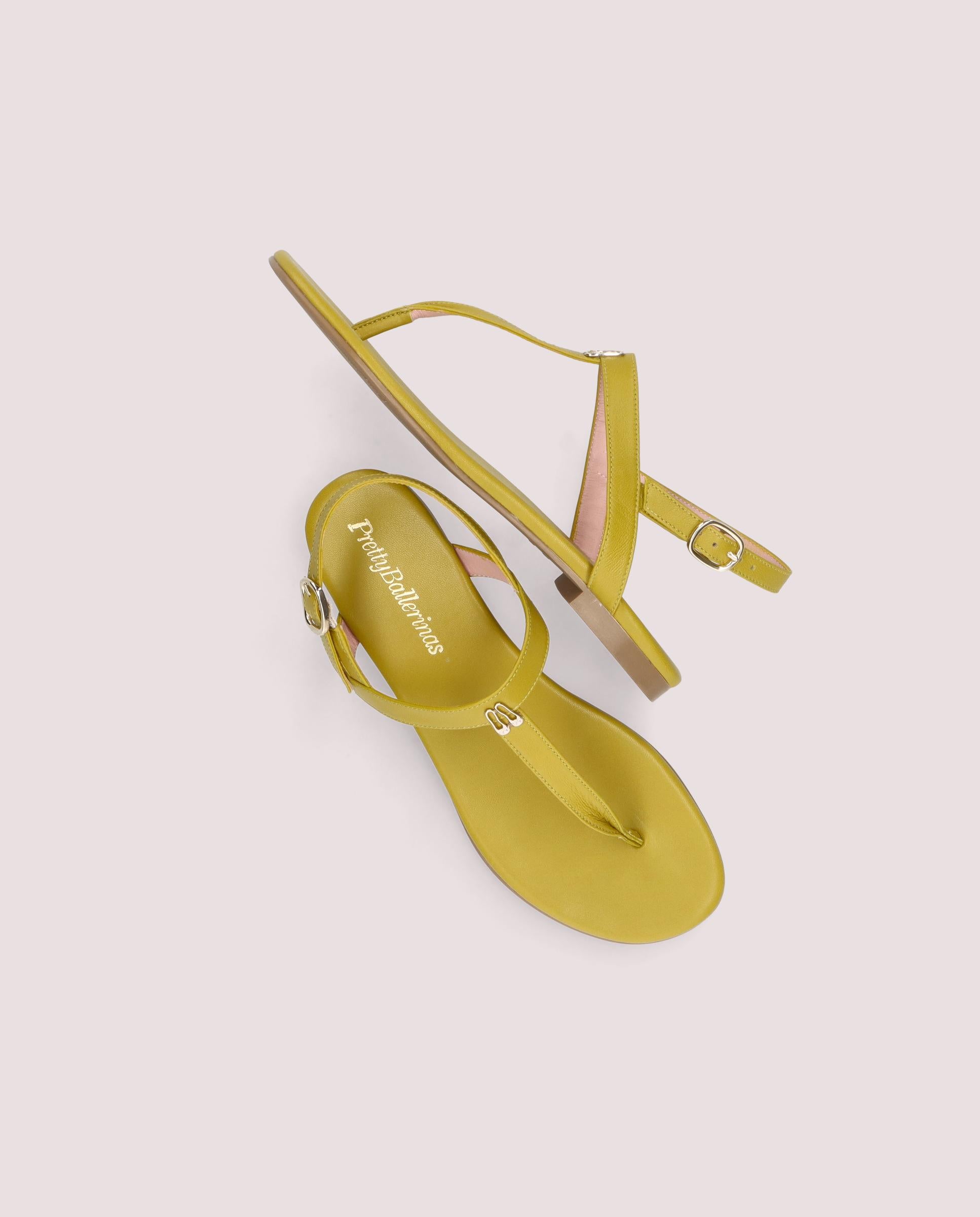 Sandalias Judy Verdes Piel