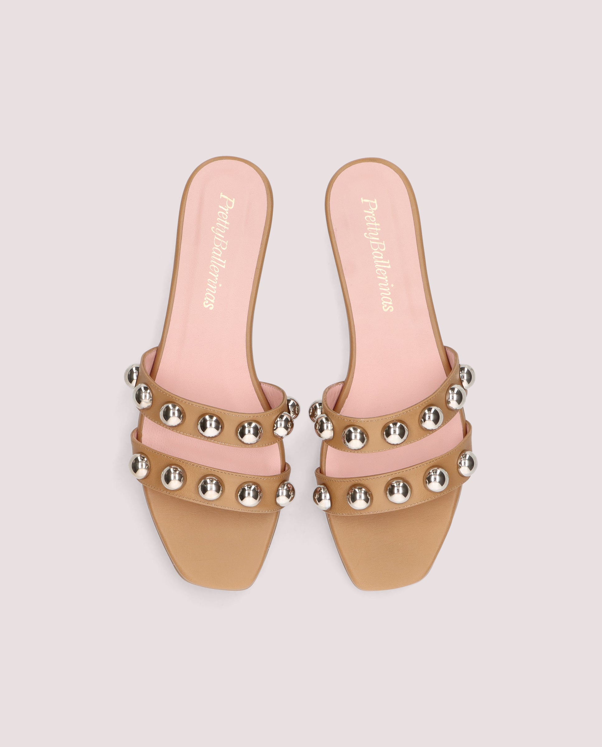 Vista alternativa de Sandalias Isla Marrones Piel por PrettyBallerinas