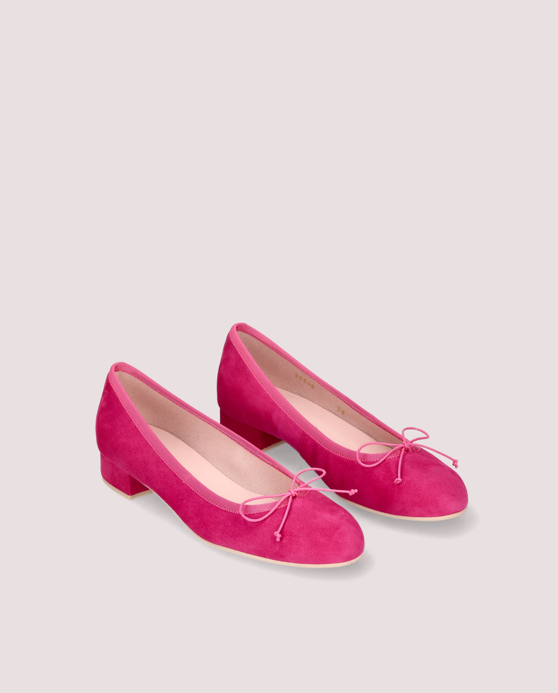 Image of Gretschen ballerina in hot pink suede by PrettyBallerinas