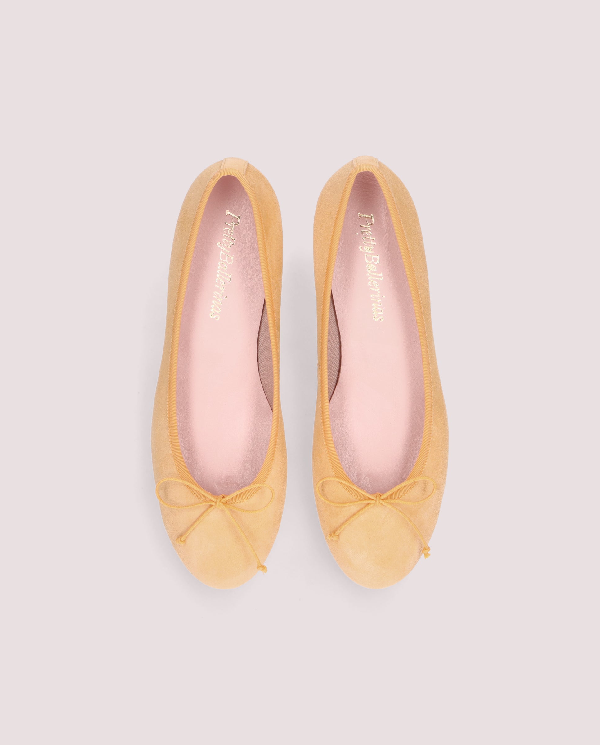 Alternative view of Gretschen ballerina in peach suede by PrettyBallerinas