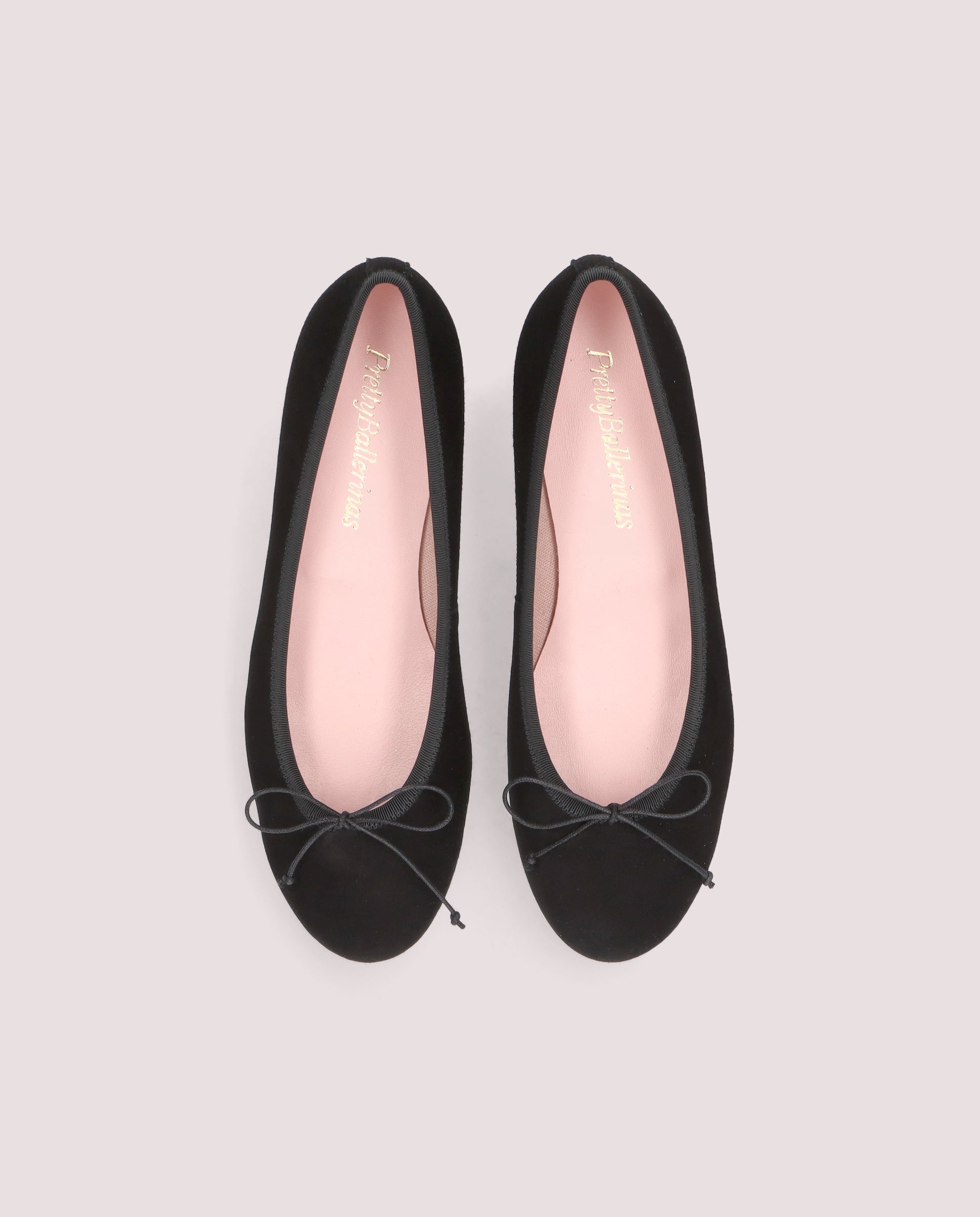 Gretschen ballerina in soft black suede