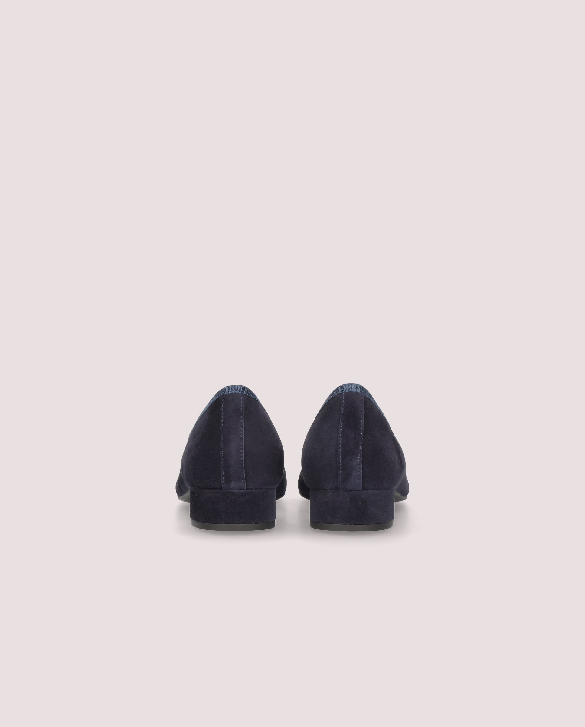 Gretschen ballerina in soft navy blue suede