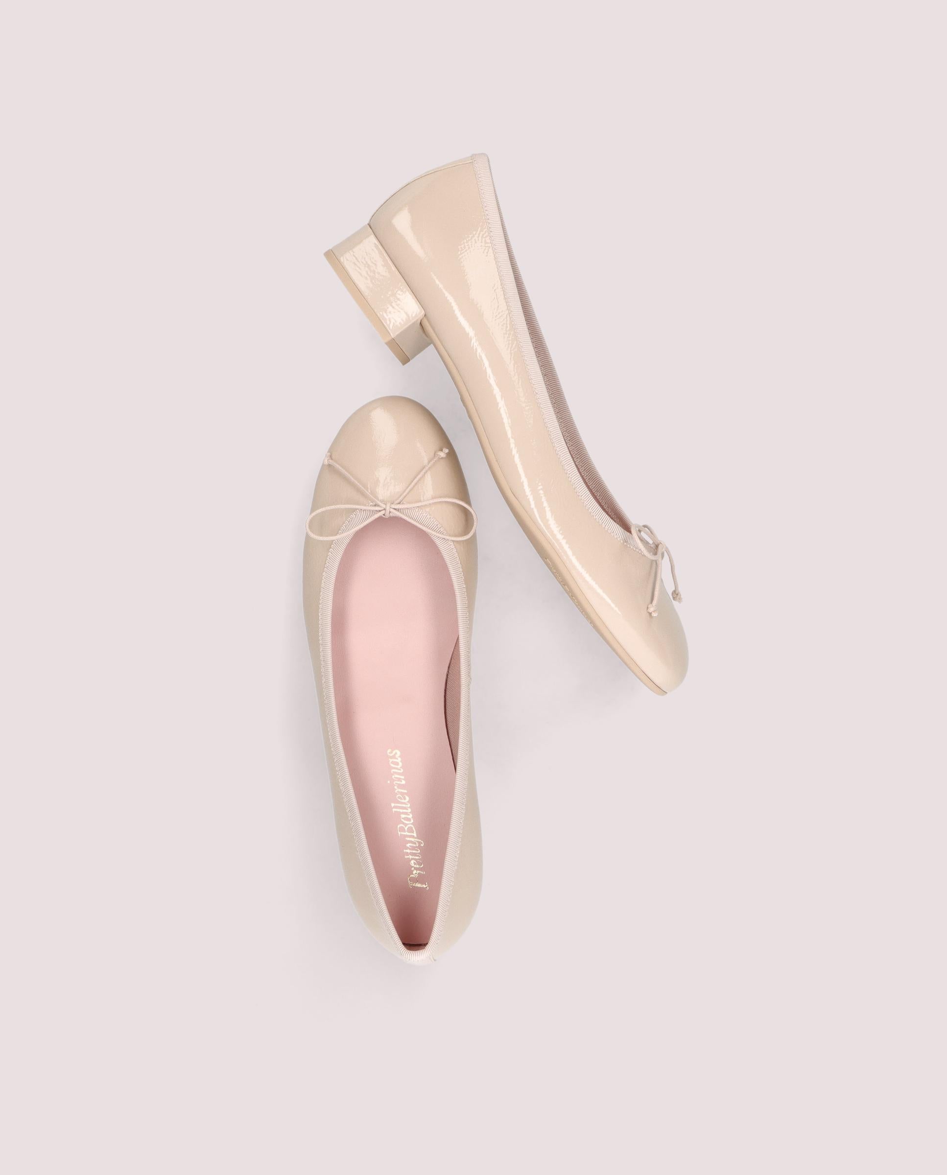 Gretschen ballerina in make up pink patent leather