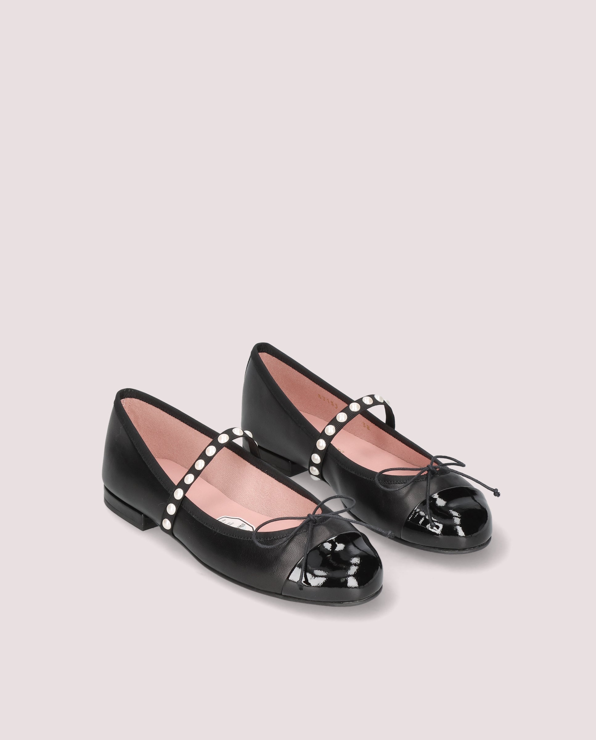 Image of Irma ballerina in black leather by PrettyBallerinas