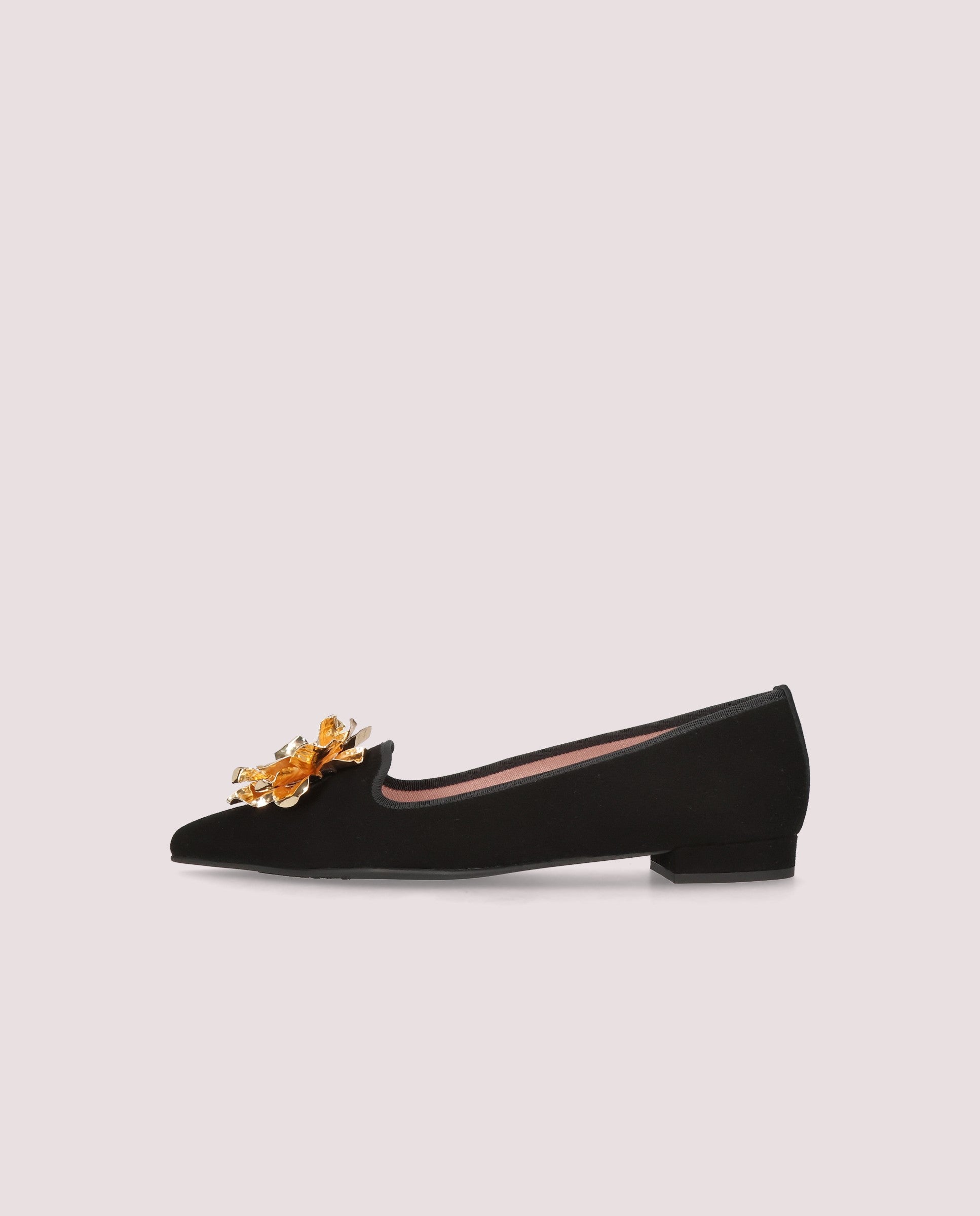 Clementine ballerina in black suede 