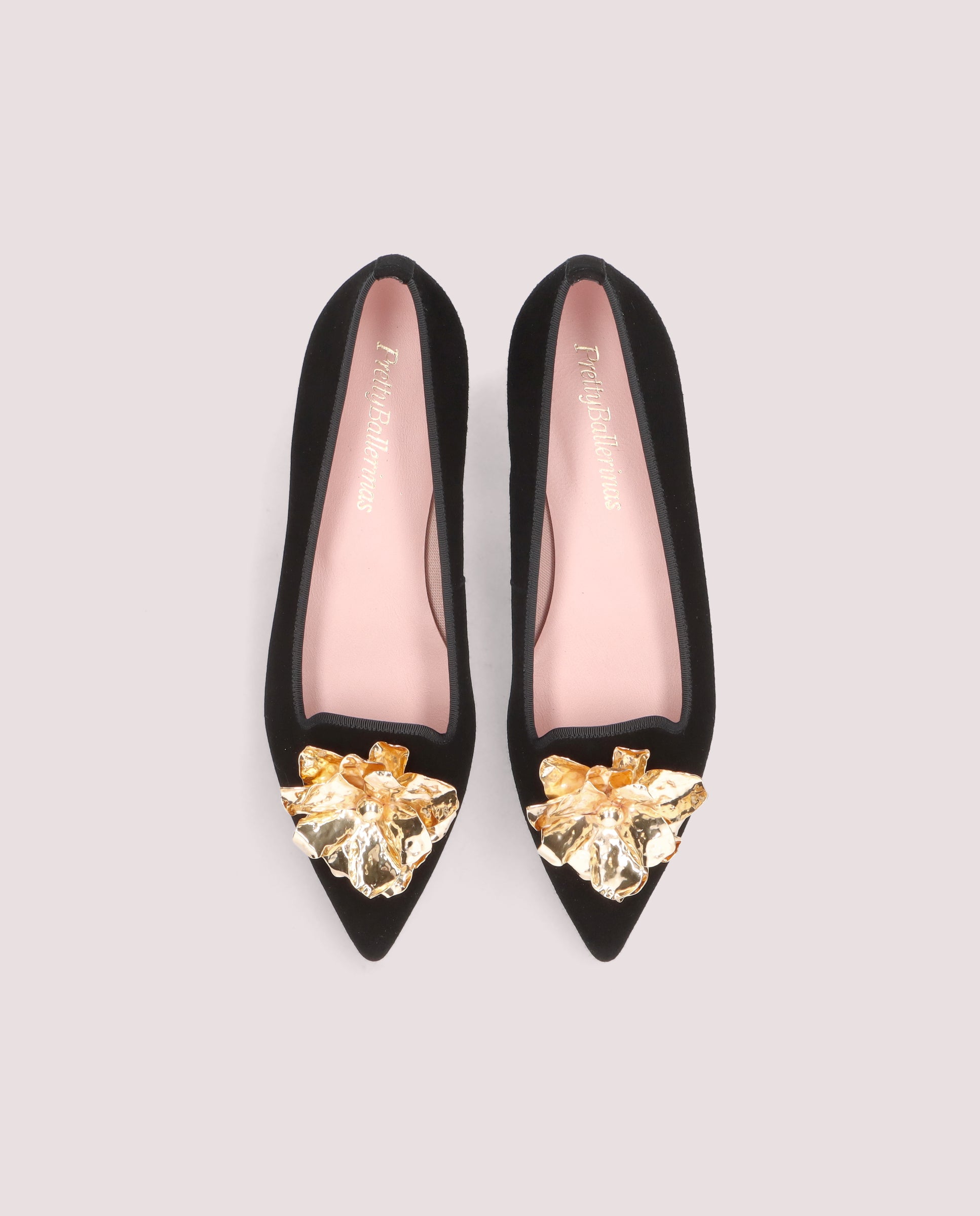 Alternative view of Clementine ballerina in black suede  by PrettyBallerinas