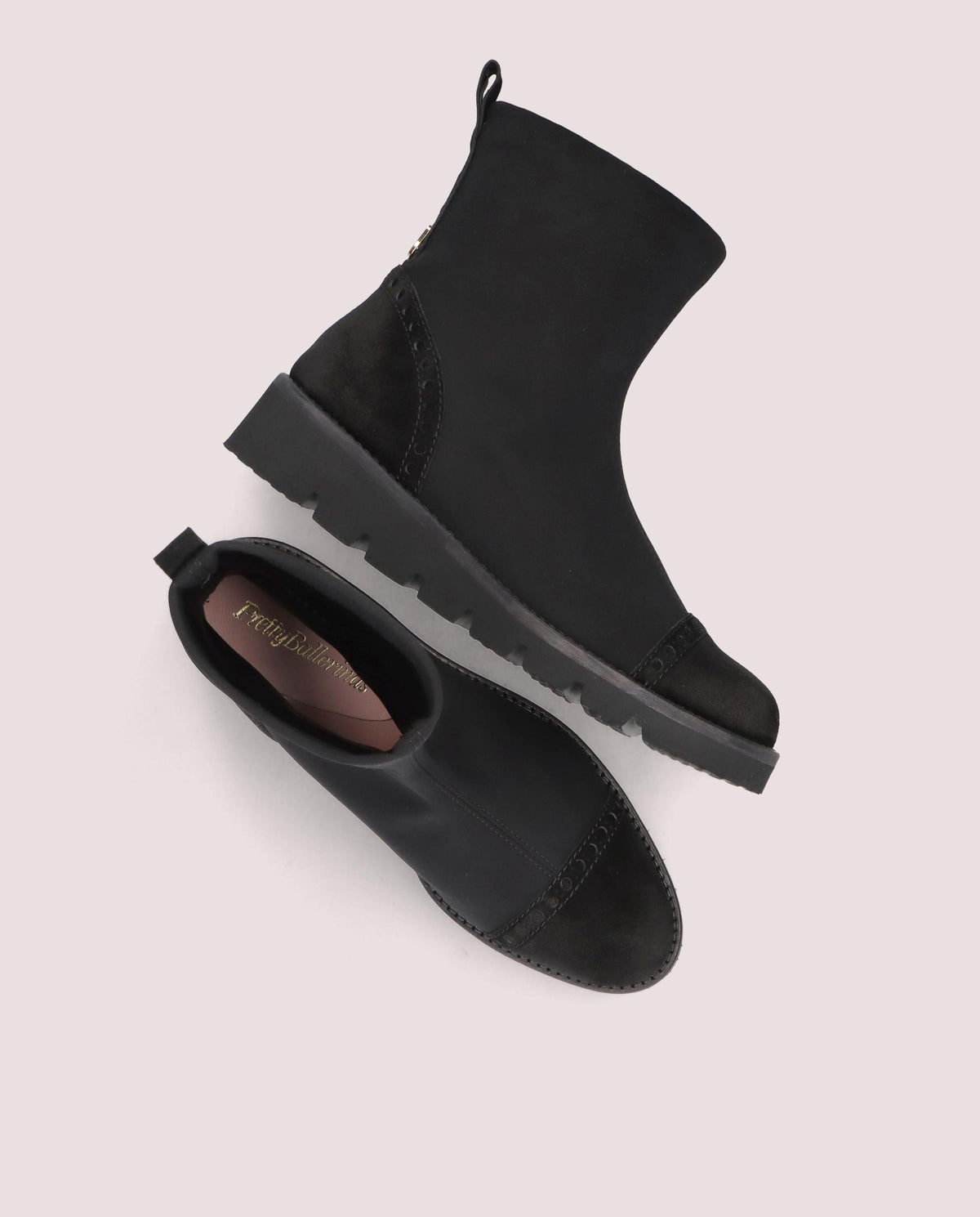 Botines Bette Negros Tejidos