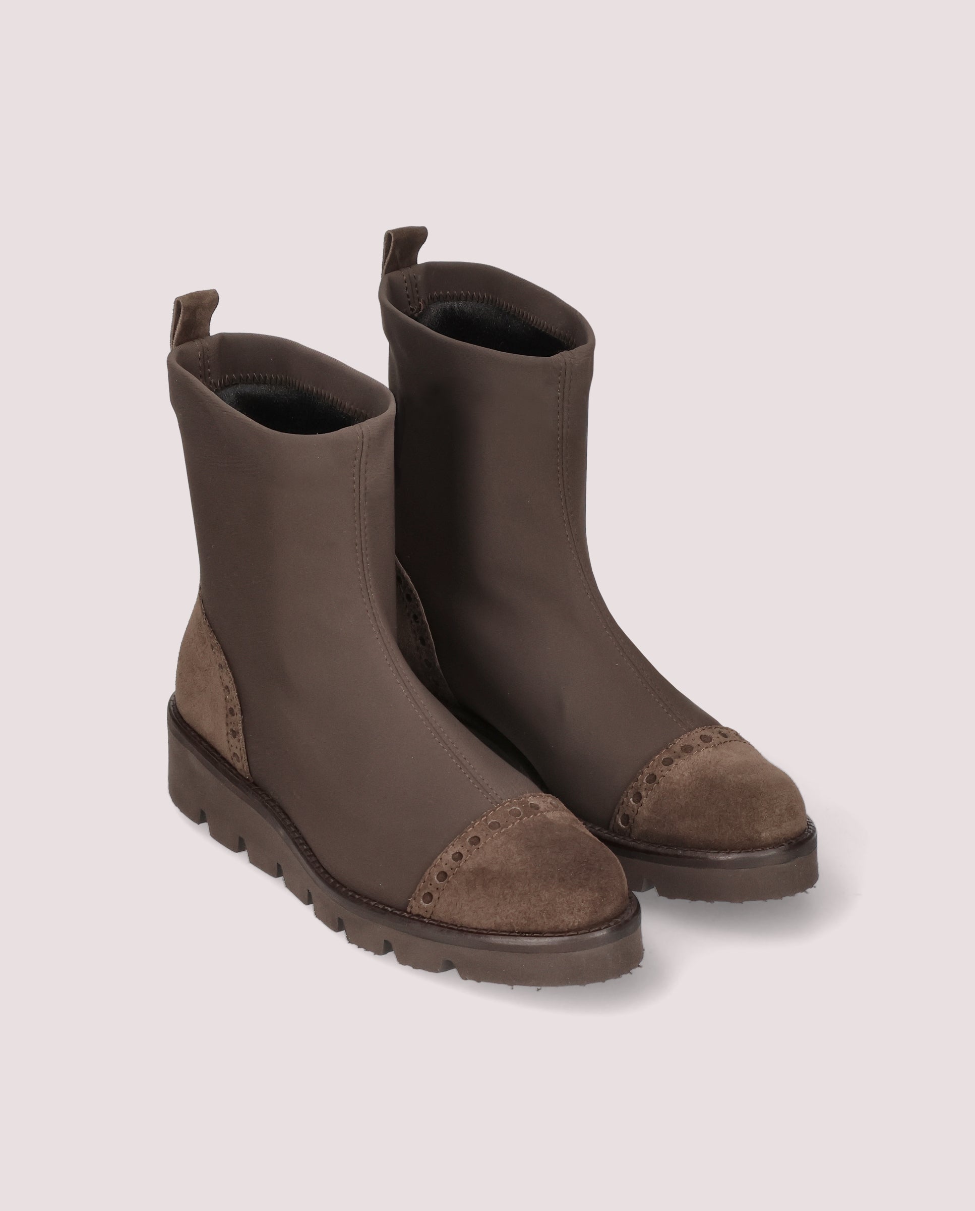 Botines Bette Marrones Tejidos