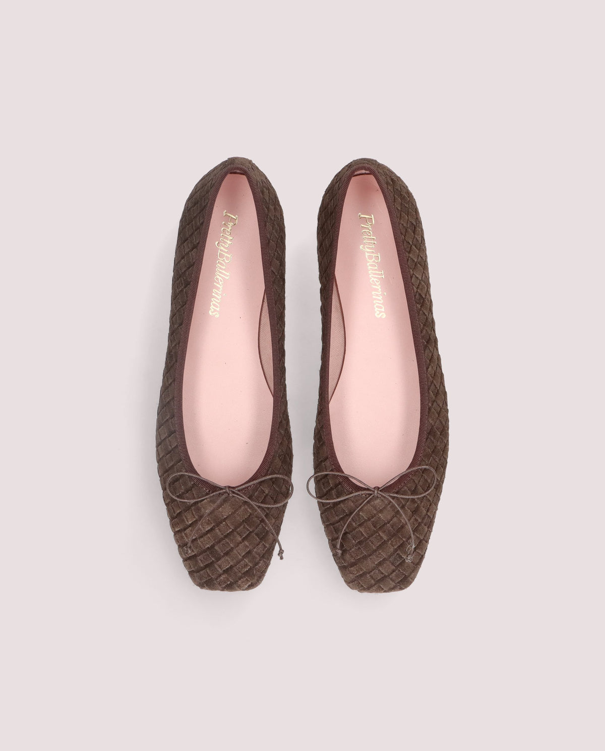 Vista alternativa de Bailarinas Camille Marrones Ante por PrettyBallerinas