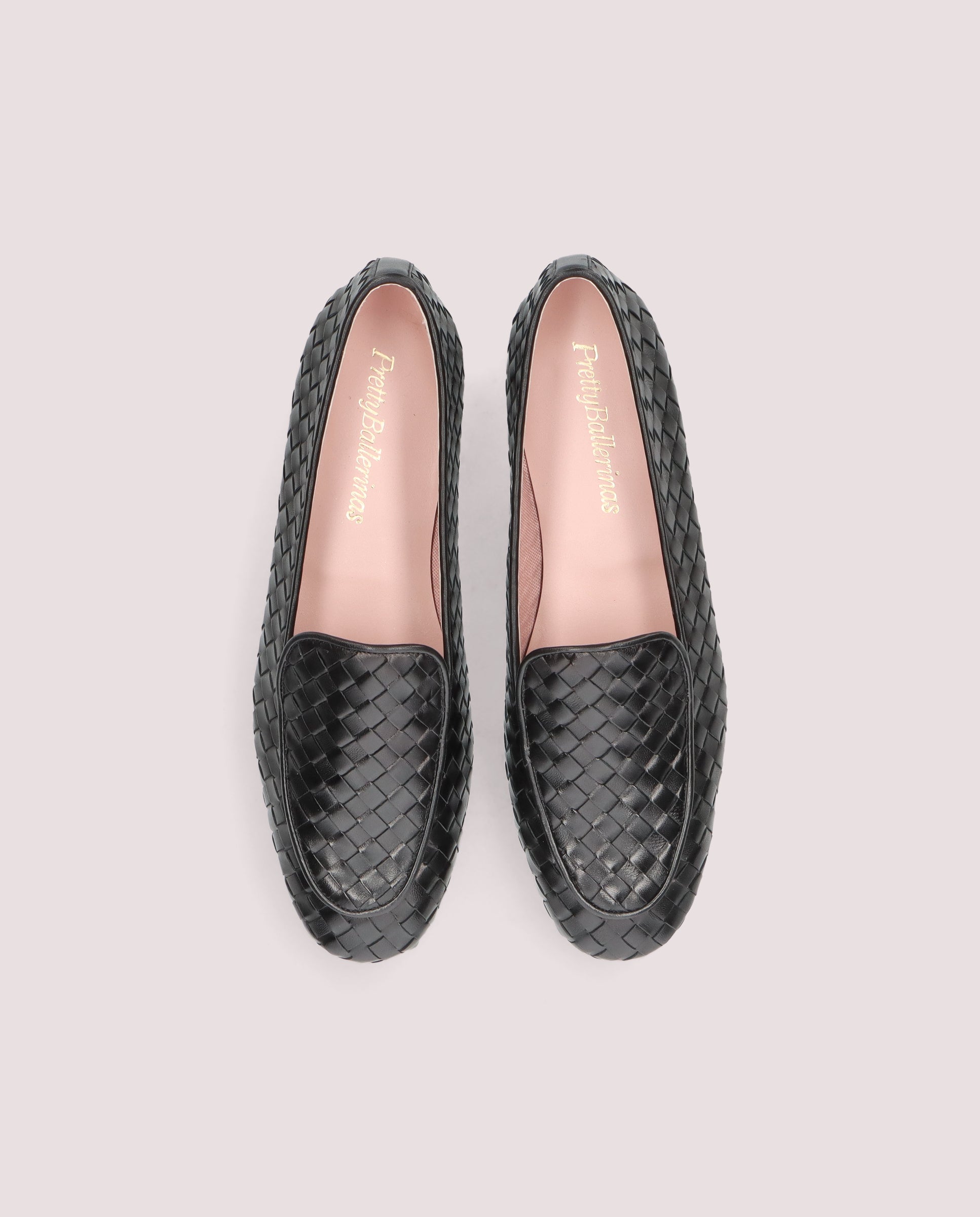 Alternative view of Faye loafer in black woven leather by PrettyBallerinas