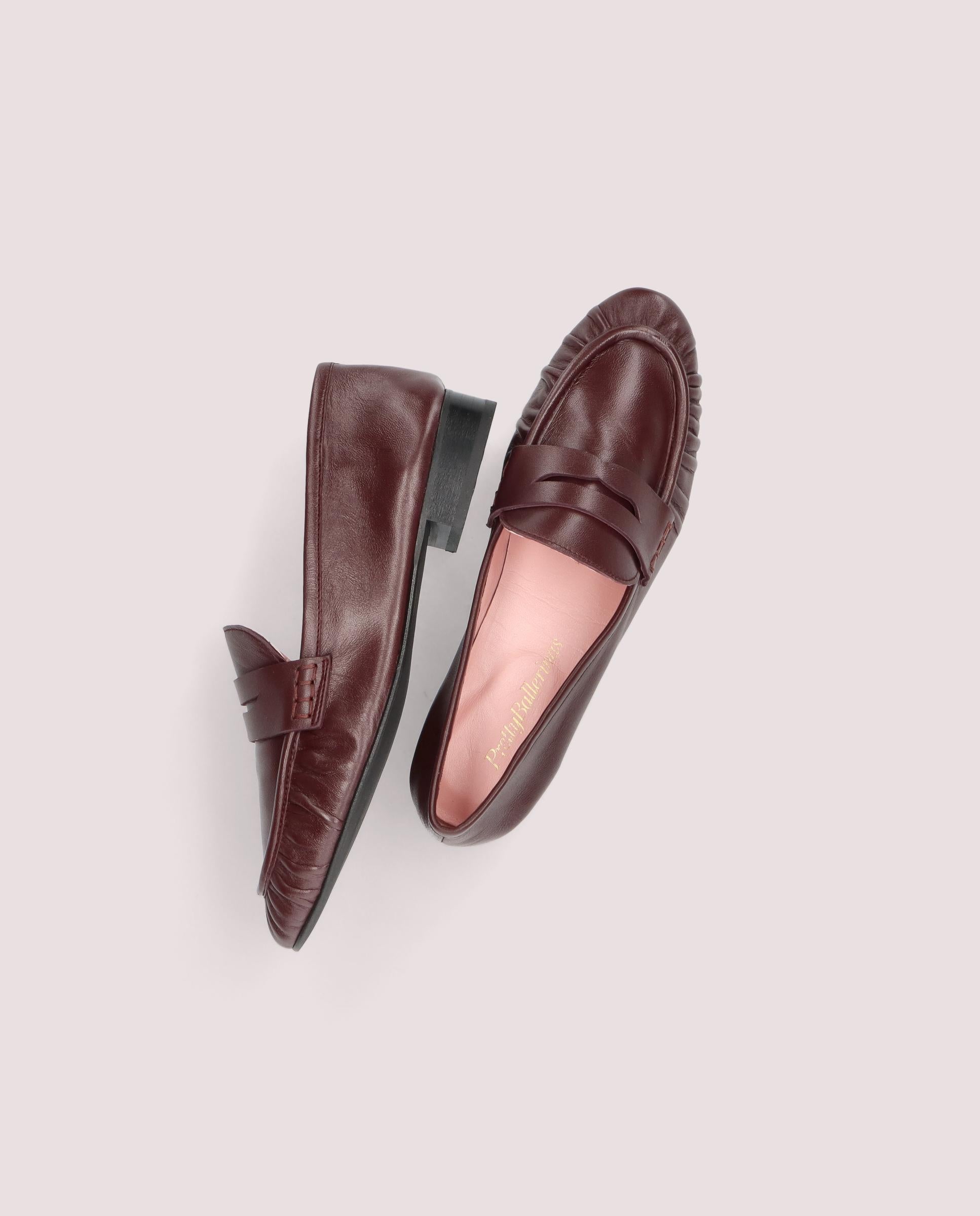 Salma moccasin in red leather