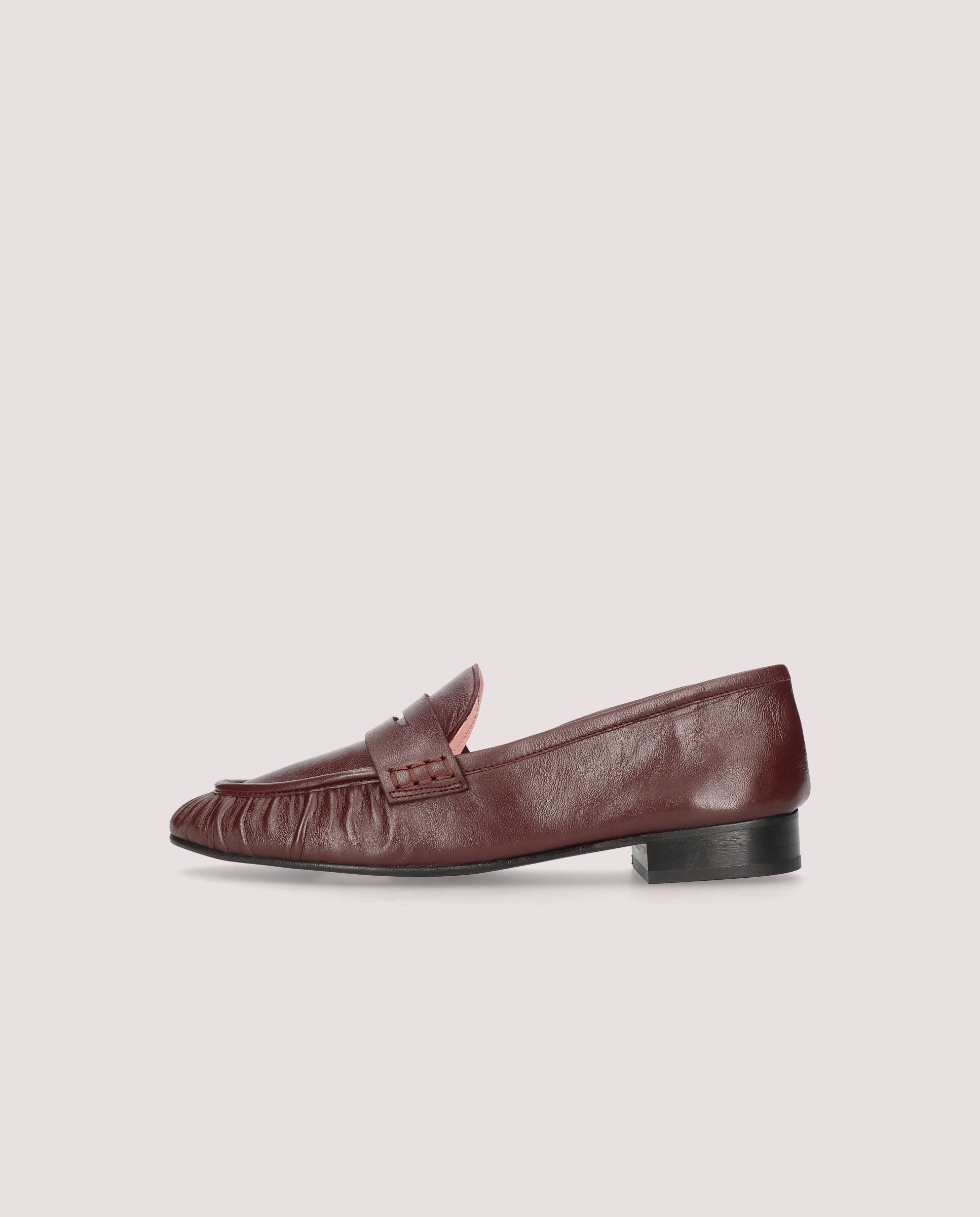 Salma moccasin in red leather